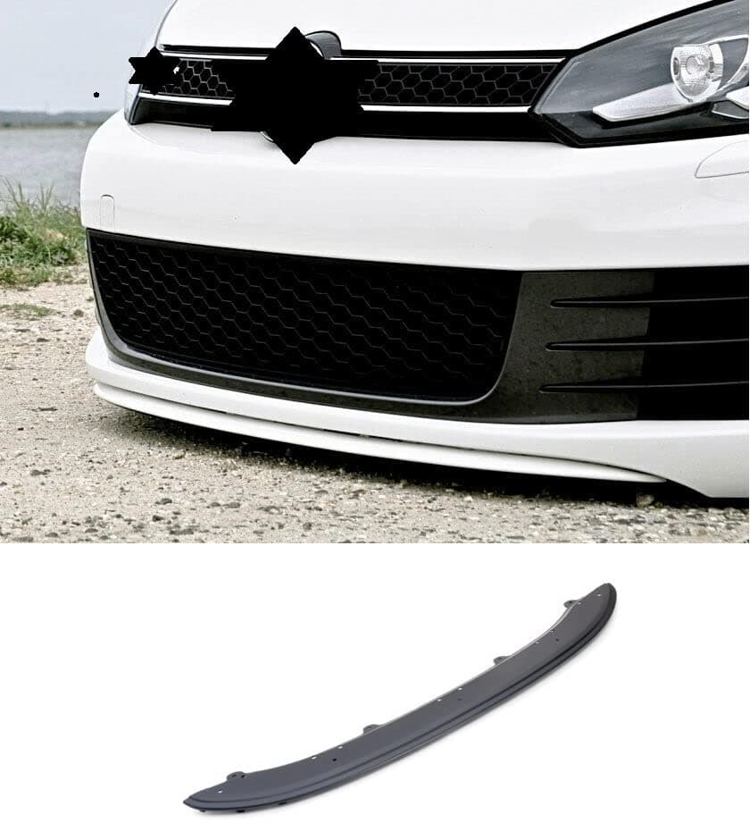 Fits for VW Golf MK6 Front Spoiler, ABS Plastic, Primer for Painting, Black
