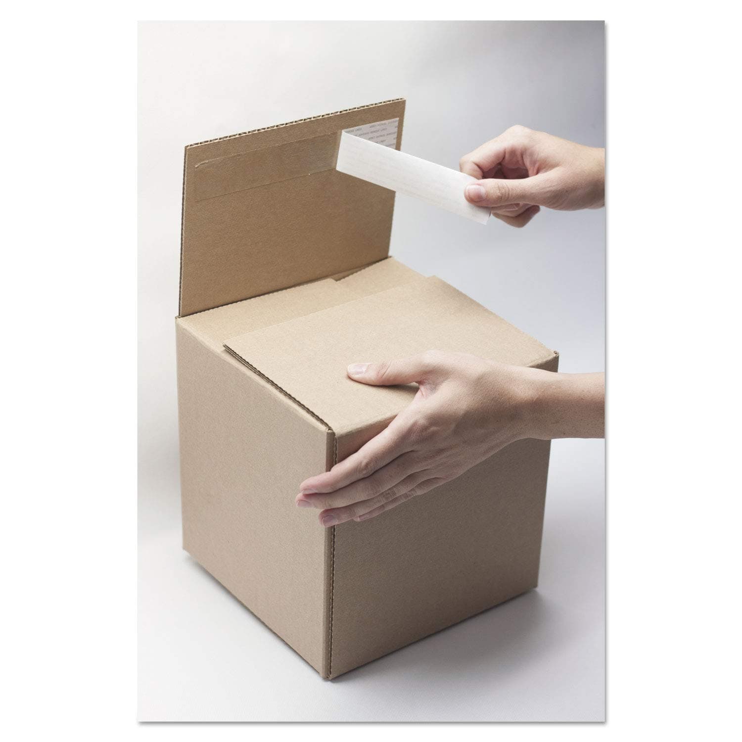 EasyBOX 11102 Self-Sealing Shipping Boxes, 8l x 6w x 6h, Brown Kraft, 8/Carton