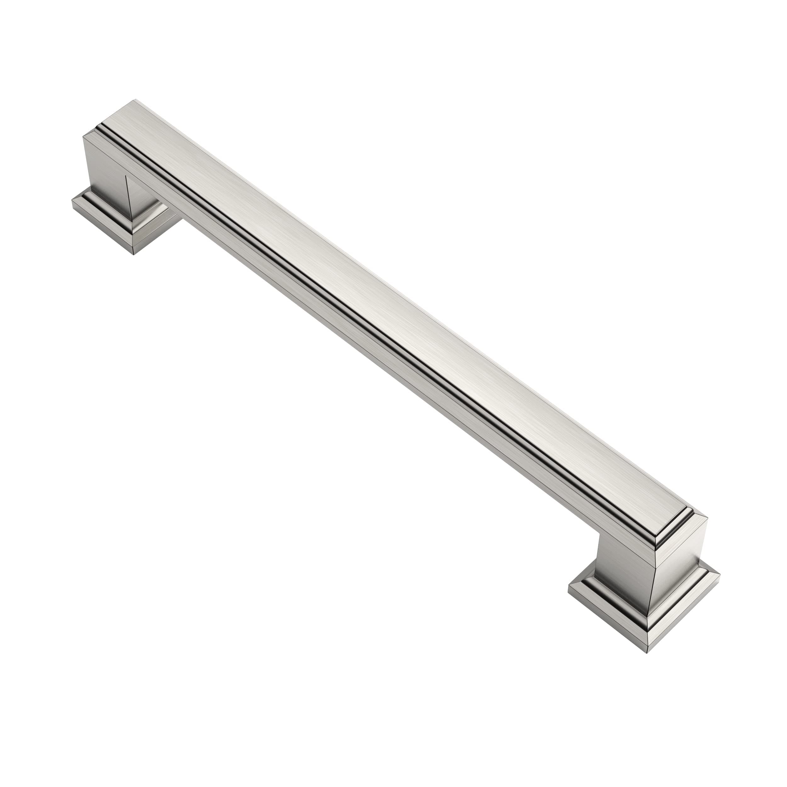 10 Pack Brushed Satin Nickel Cabinet Pulls, 5 Inch(128mm) Hole Center Cabinet Handles Kitchen Pulls for Cabinets and Drawer AL3071SN