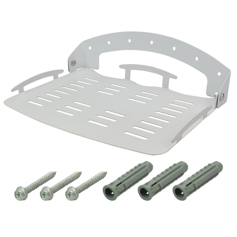 Vrlinking Foldable TV Box Wall Mount Shelf,Durable Steel Wall Bracket Holder for TV Accessories , Apple TV , Roku 3 / 2 , Wifi Router , Set Top Box, DVD Player , Gaming Systems and Streaming Devices