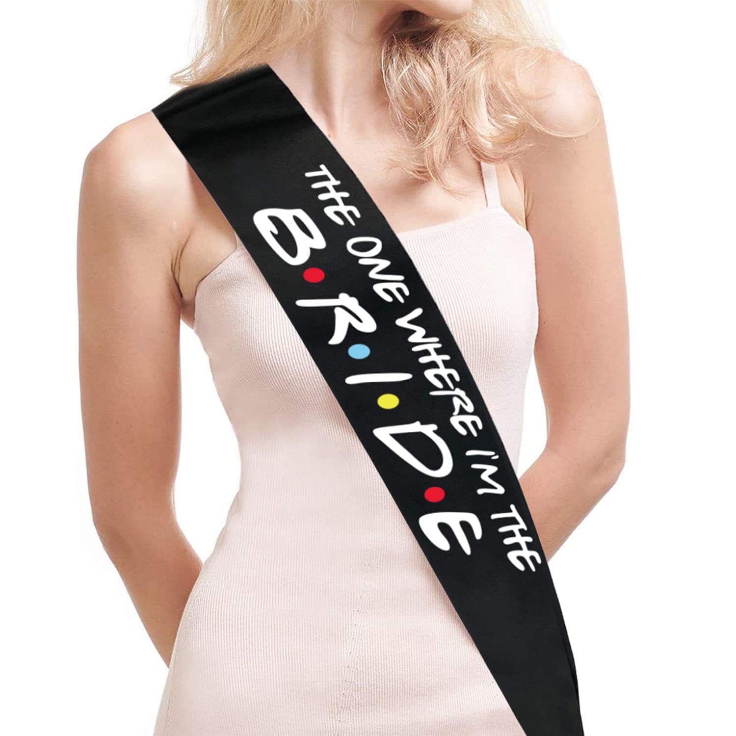 GenericBride to Be Sash, The one Where I'm The Bride ' Sash for Hens Party Wedding Decorations Party Favors Accessories Future Wifev