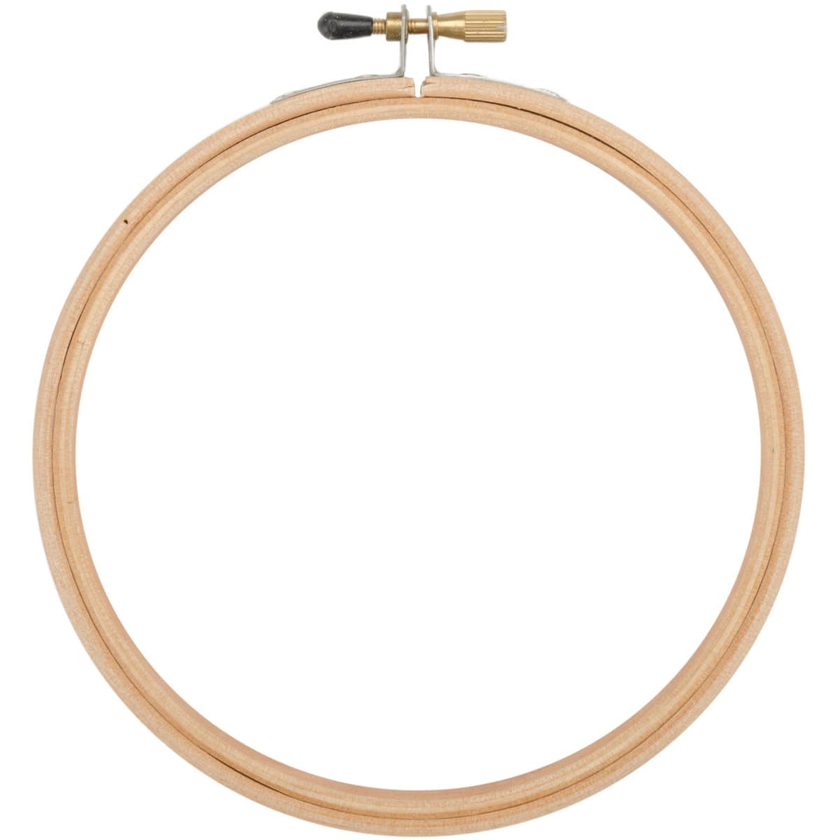 4" Wood Embroidery Hoop With Round Edges-