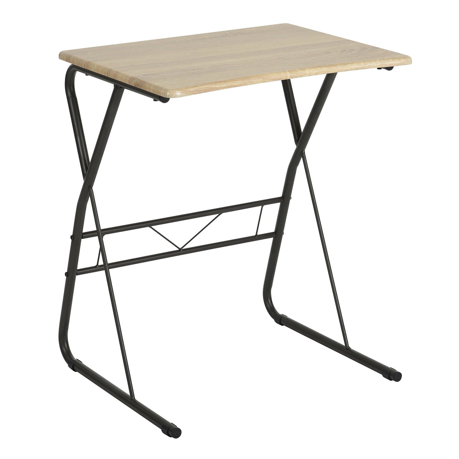 TV Trays Portable Writing Desk Utility Computer Children's Reading Table Portable Laptop Desk Saving Spaces Pinewood Desk Surface Sturdy Metal Legs