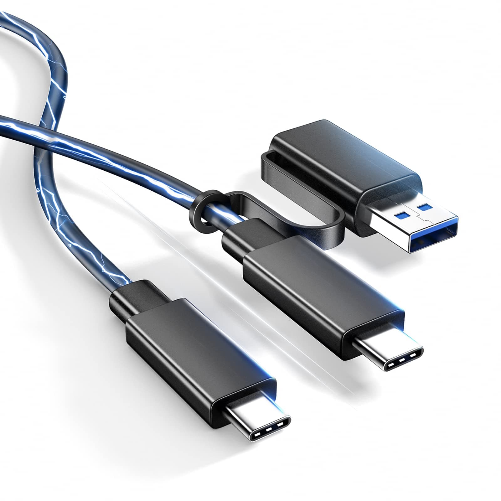 FOINNEXUSB 4 Cable 5FT, Thunderbolt 4 Cable Supports 100W Fast Charge and 40Gbps Data Transfer, Type-C USB 4 Cable Offers 8K for Type-C MacBook, SSD, Thunderbolt Docks, and eGPU