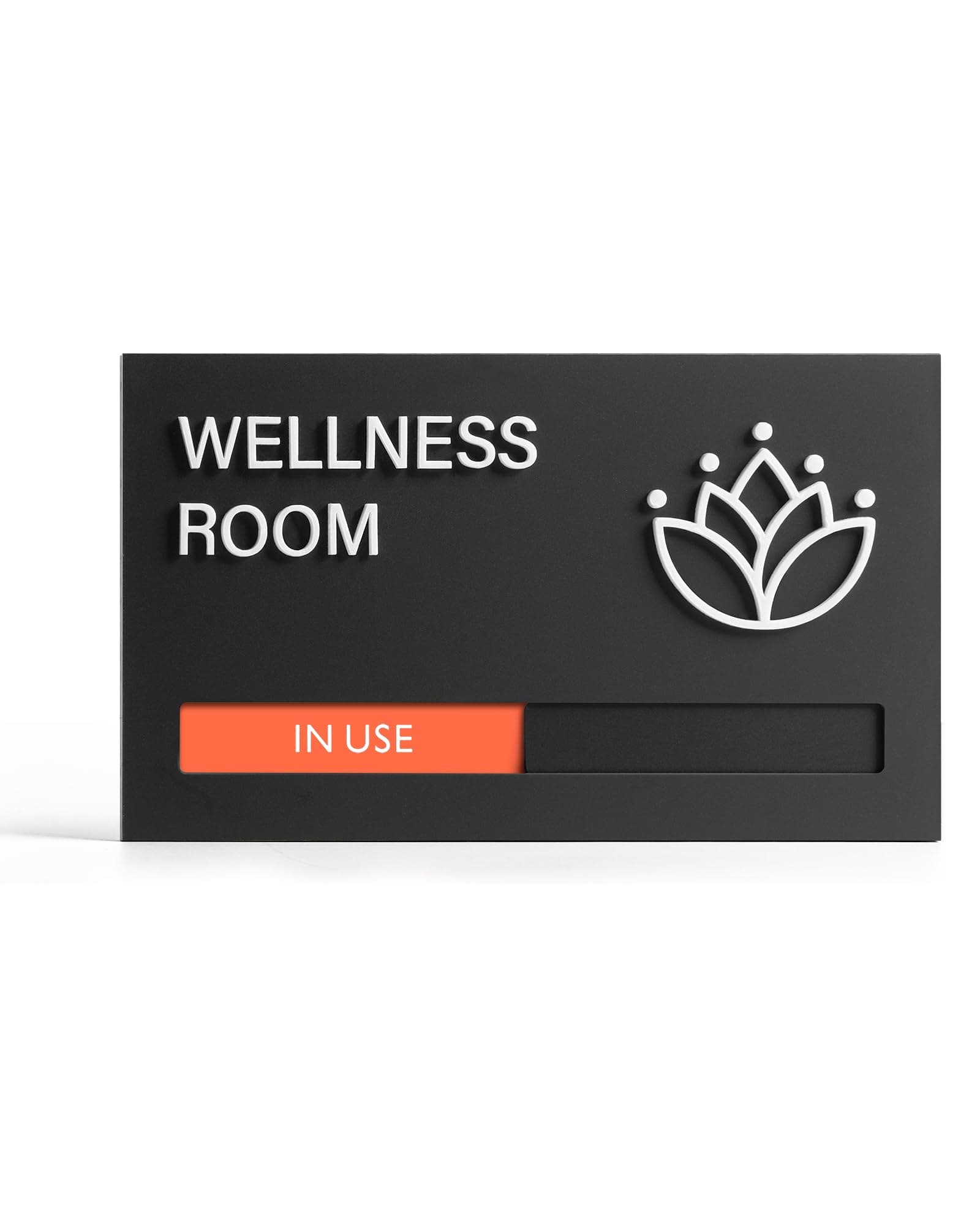 In Use Available Privacy Sign, 9'' x 5'' Magnetic Slider Door Indicator Signs for Mother's Room Conference's Room Wellness Room, Privacy Decor for Office Hospital