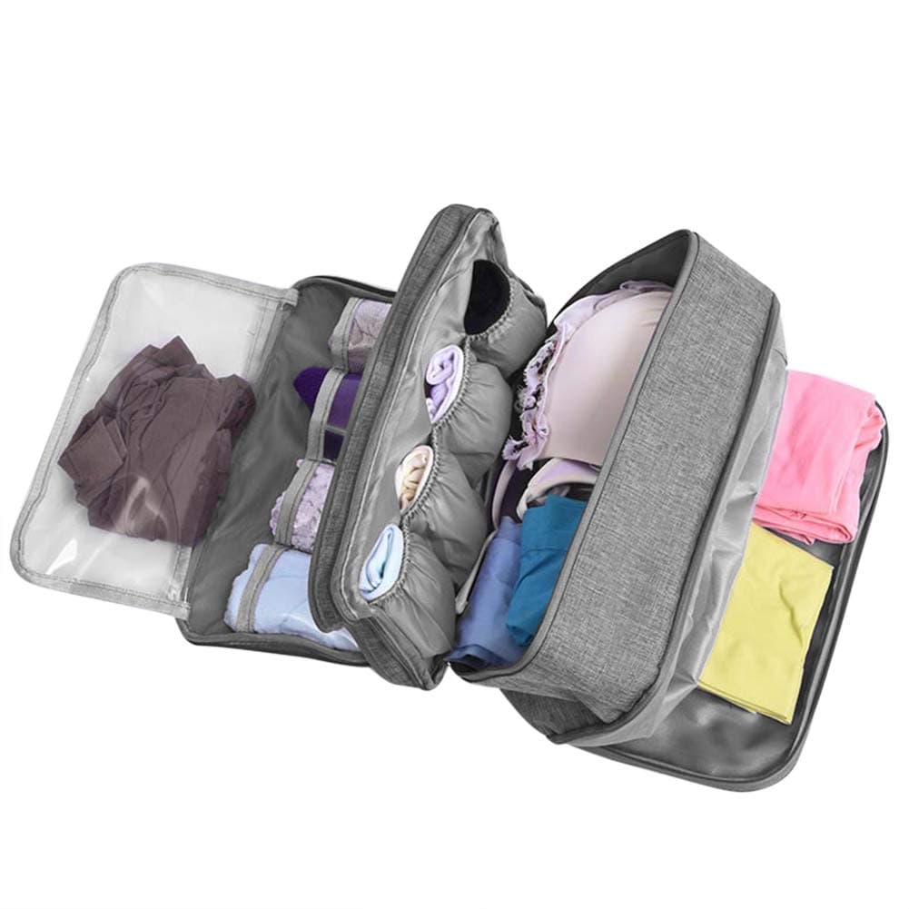 Travel Multi-function Underwear Organize Storage Bag Portable Bra Socks Lingerie Accessories Pack Cube Toiletry Bag