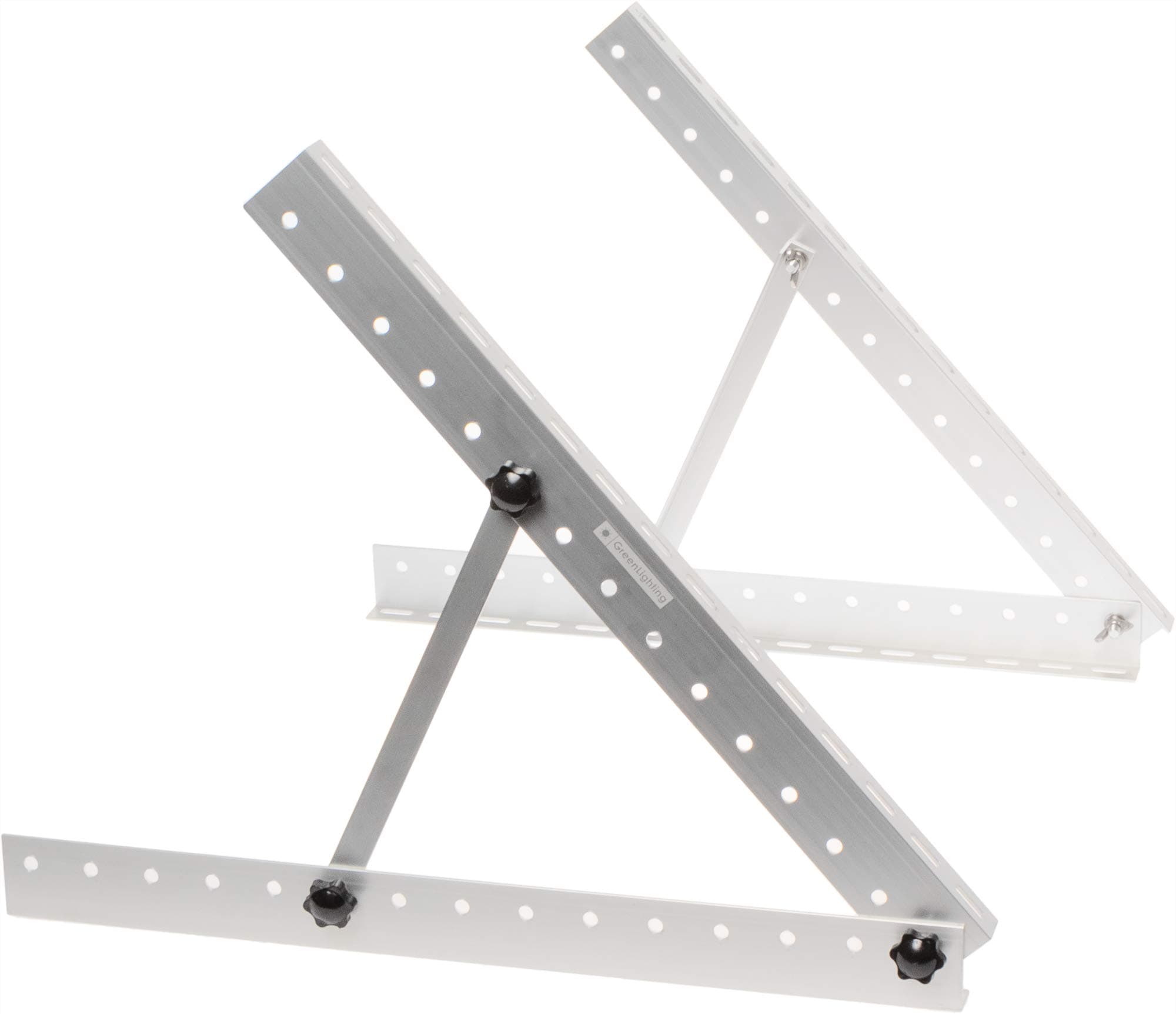 GreenLighting Aluminum Solar Panel Mounting Rack Bracket - 22 Inch Heavy Duty Adjustable Mount Kit for RV, Boat, Motorhome, Camping - 50lb Capacity