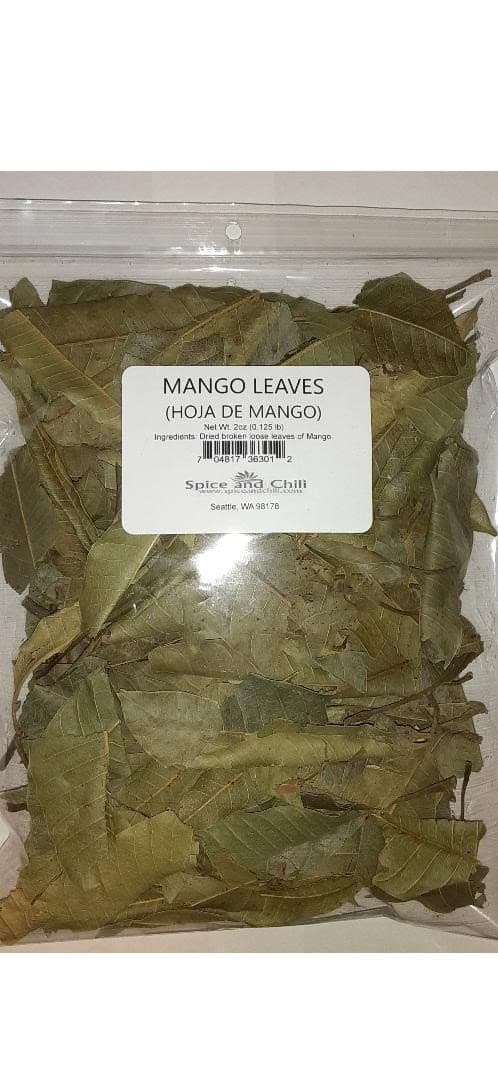 Mango Leaves (Hojas de Mango) Dried, 2oz (0.125lb)