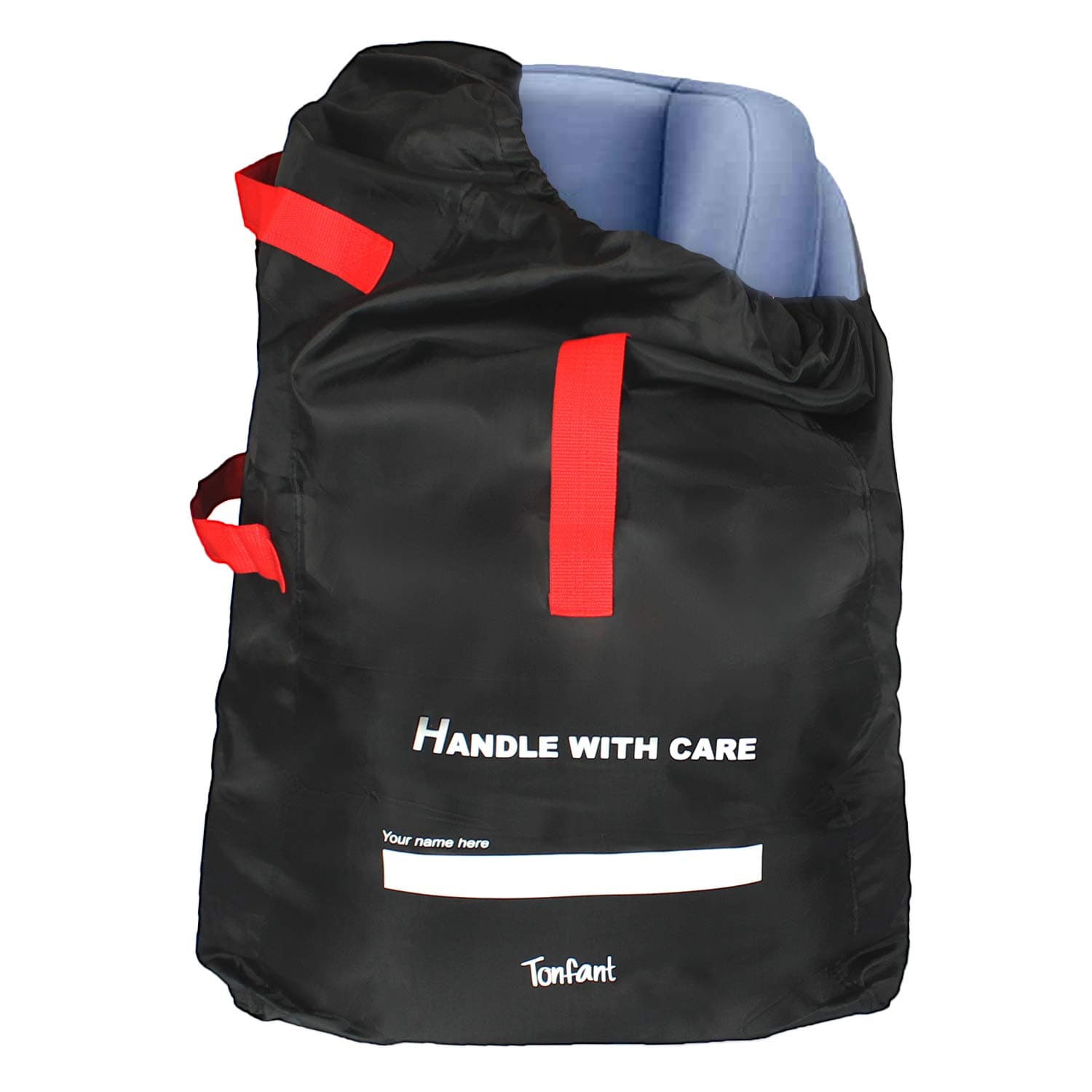 Car Seat Travel Bag Durable Gate Check Bag with Shoulder Strap for Air Travel Keeps Hands Free & Protect Car Seat-Fits Carseats,Booster & Infant Carriers