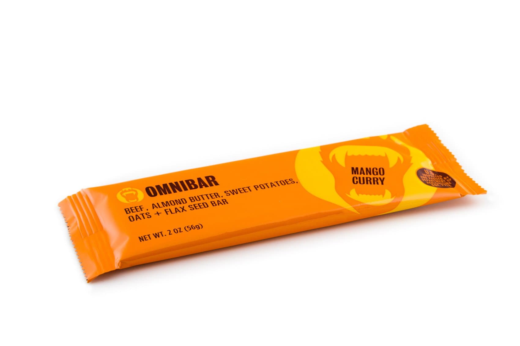 Omnibar, 100% Grass Fed Beef Bar - 12 Pack (Mango Curry)