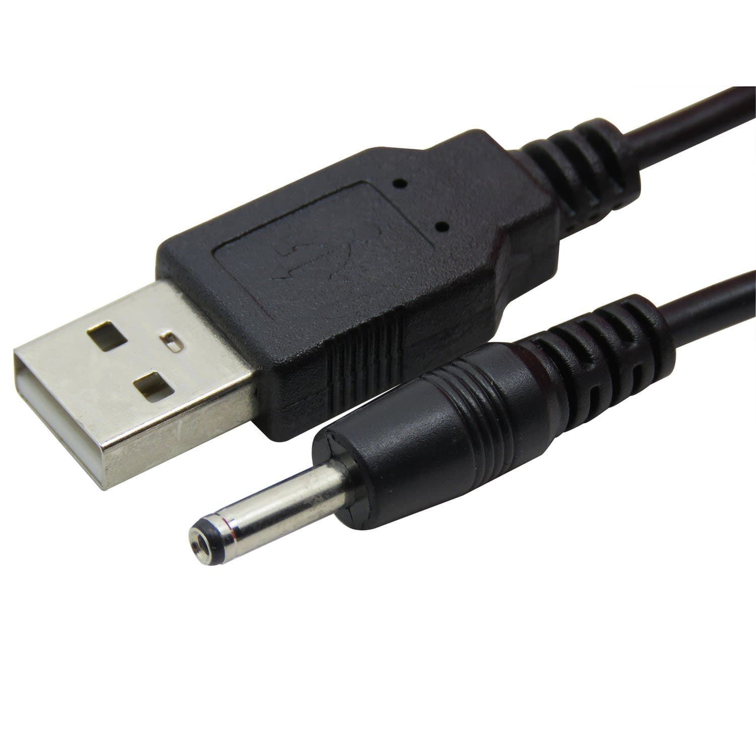 CABLEDECONN USB A to DC 3.5 mm/1.35 mm 5 Volt DC Barrel Jack Power Cable