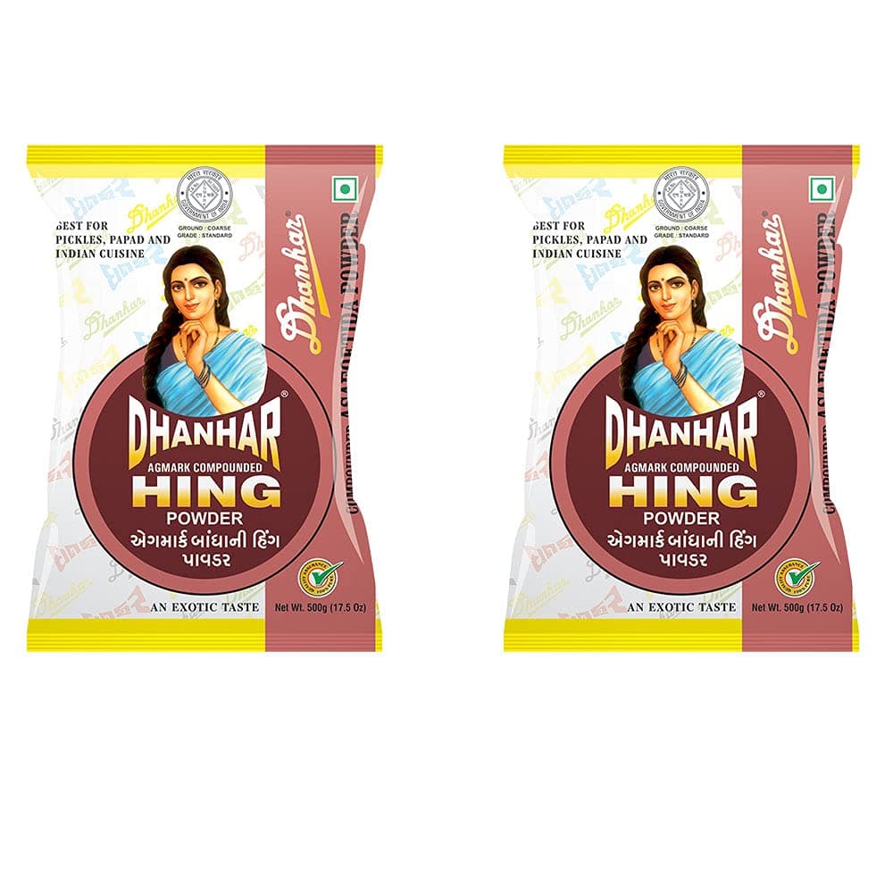Dhanhar Agmark Compounded Hing (Asafoetida) Powder, 200 Grams (100G x 2 Pack) | Best for Pickles, Papad and Indian Cuisine | Aromatic Hing Powder | No Artificial Flavour & Colour Added