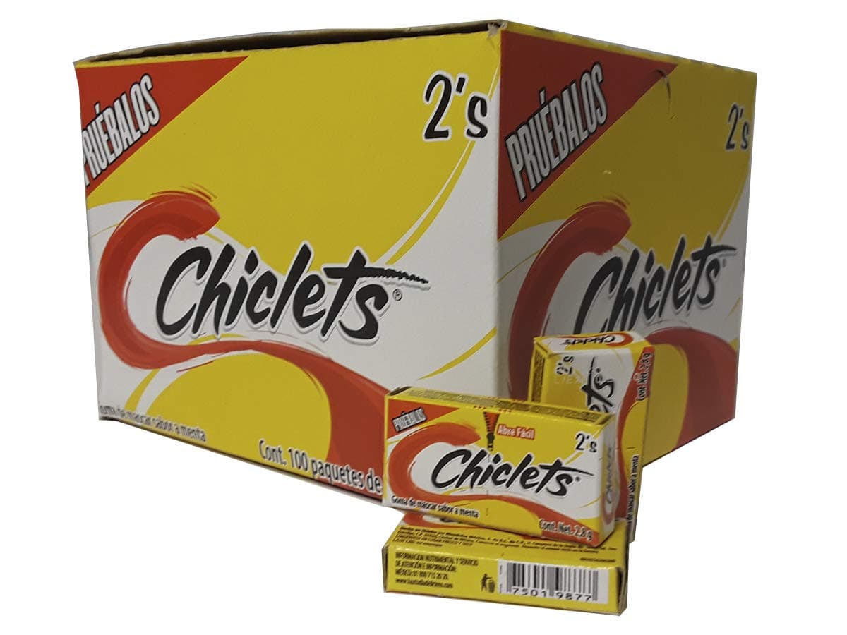 Adams Gum 100 x 2 units - Chiclets (Pack of 12)