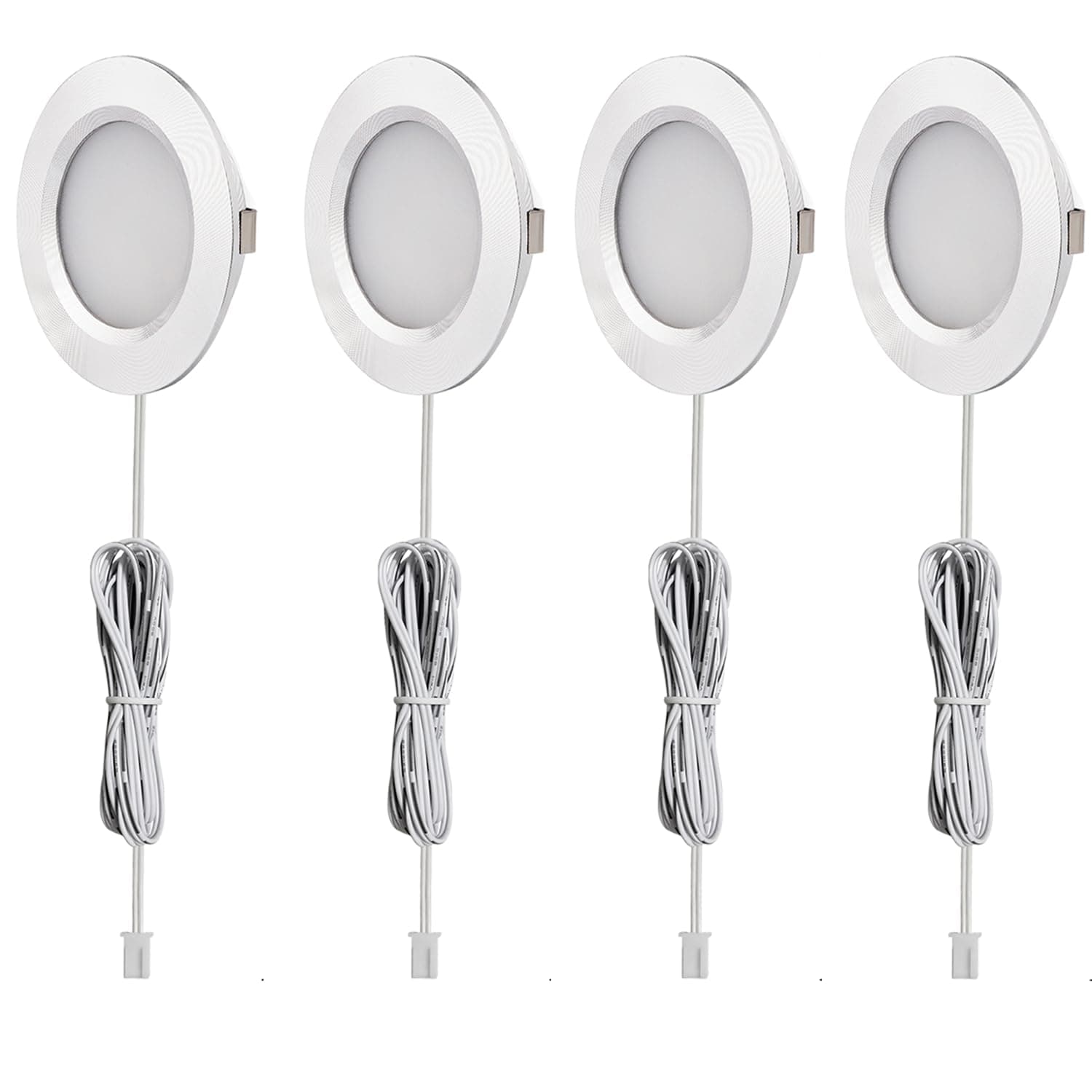 AIBOO RV Interior Lights Super Slim LED Ceiling Lights DC12V 2W 200LM LED recessed Ceiling Light for Living Room Bedroom Kitchen Motorhome Sailboat Houseboat 4000K Natural White(4 Pack)