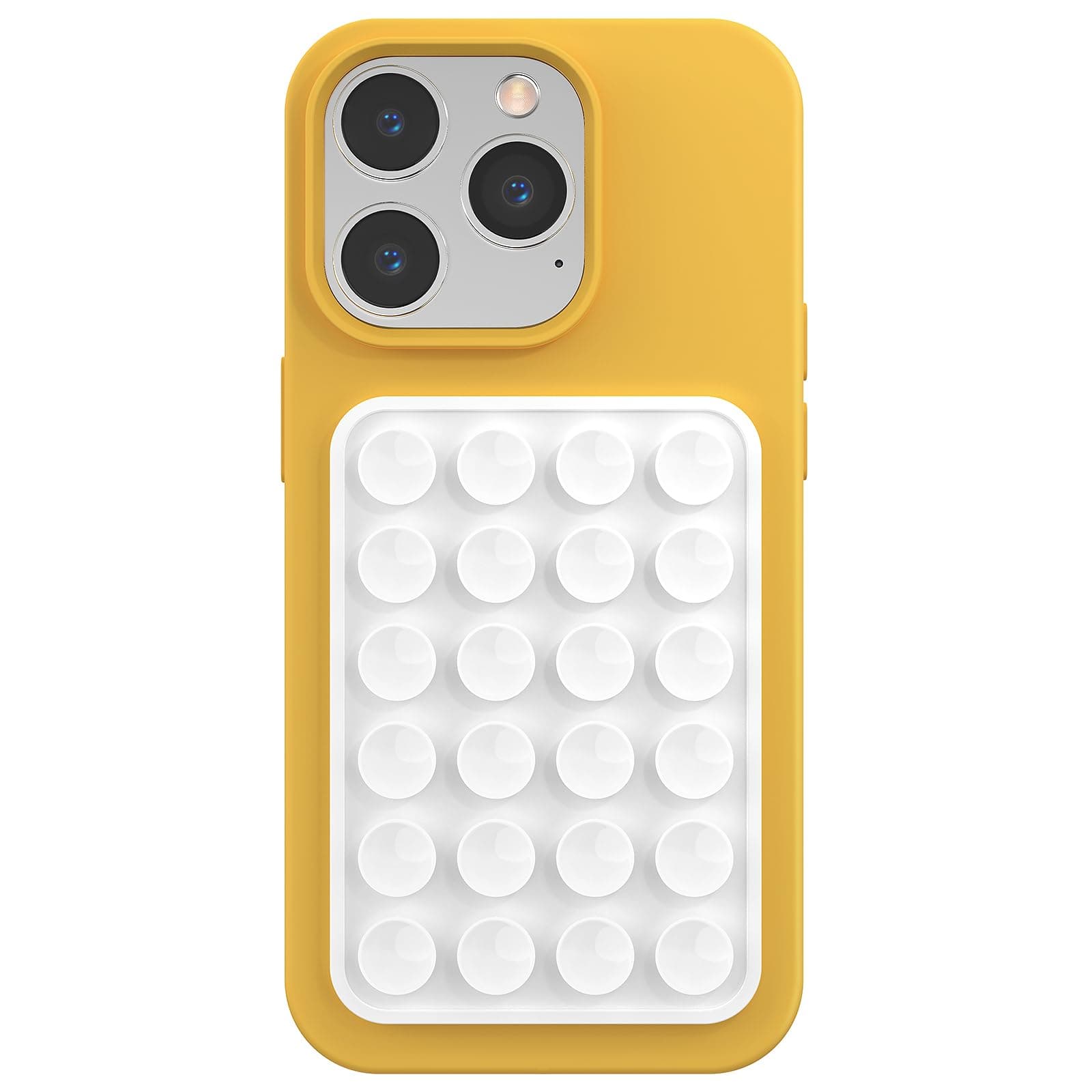 Silicone Phone Sticky Grip, Suction Phone Case Mount for iPhone and Android, Hands-Free Sticky Cell Phone Grip, Mobile Fidget Mirror Holder for Selfies and Videos