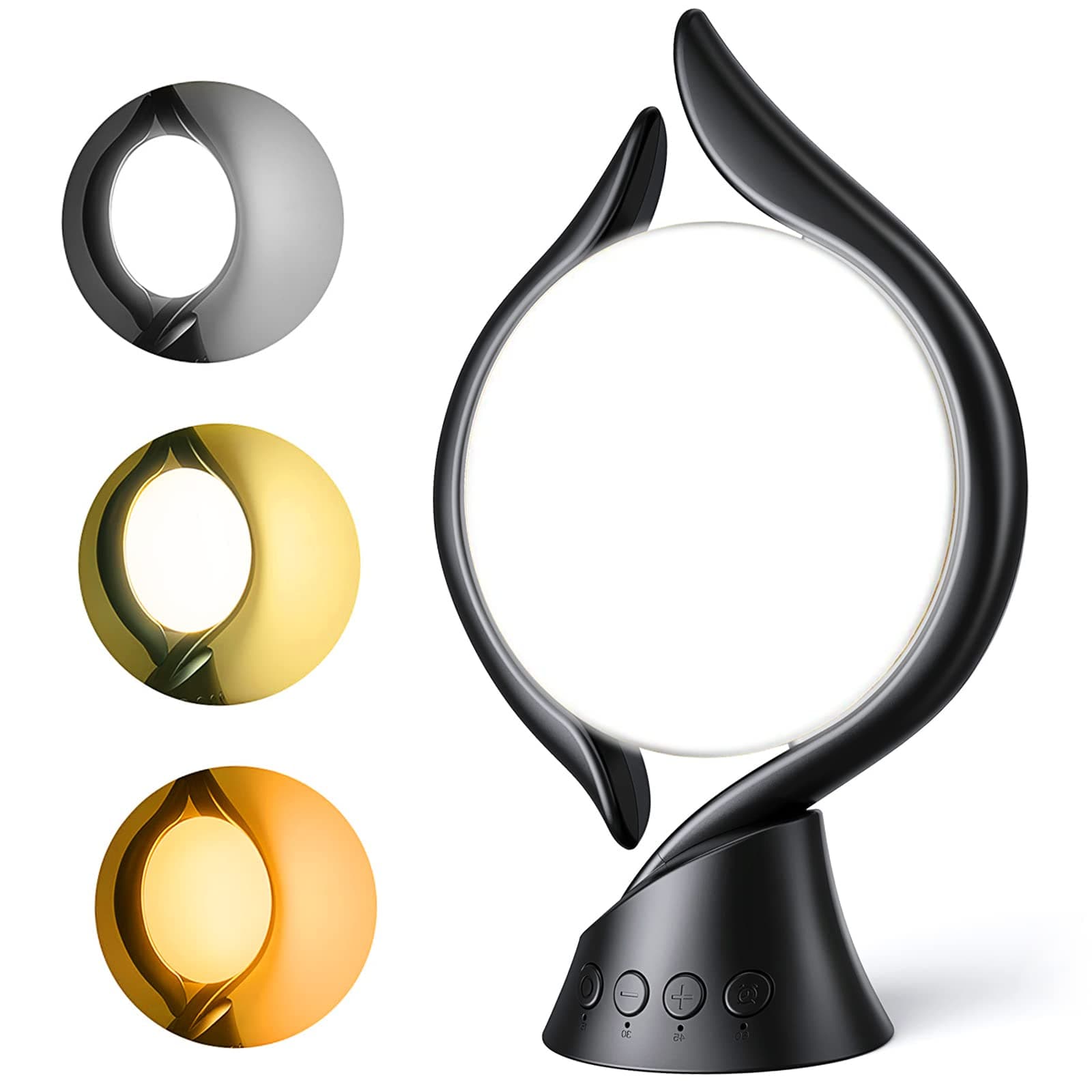 Sad Lamp, Light Therapy Lamp,10000 lux Sad Light with 3 Light Colors, 4 Timers, 5 Adjustable Light Intensity and Memory Function, UV-Free Sunlight Lamp for Home, Office.