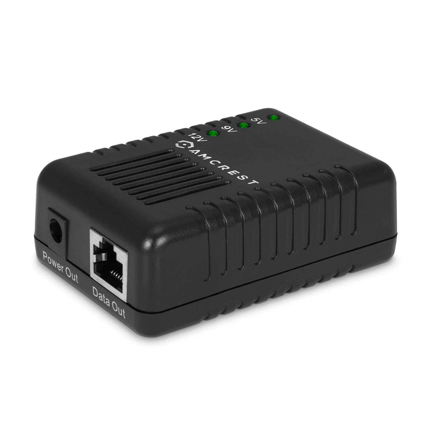 Amcrest Active PoE Splitter Adapter, IEEE 802.3af compliant, Up To 100 meters, 5V / 12V Output