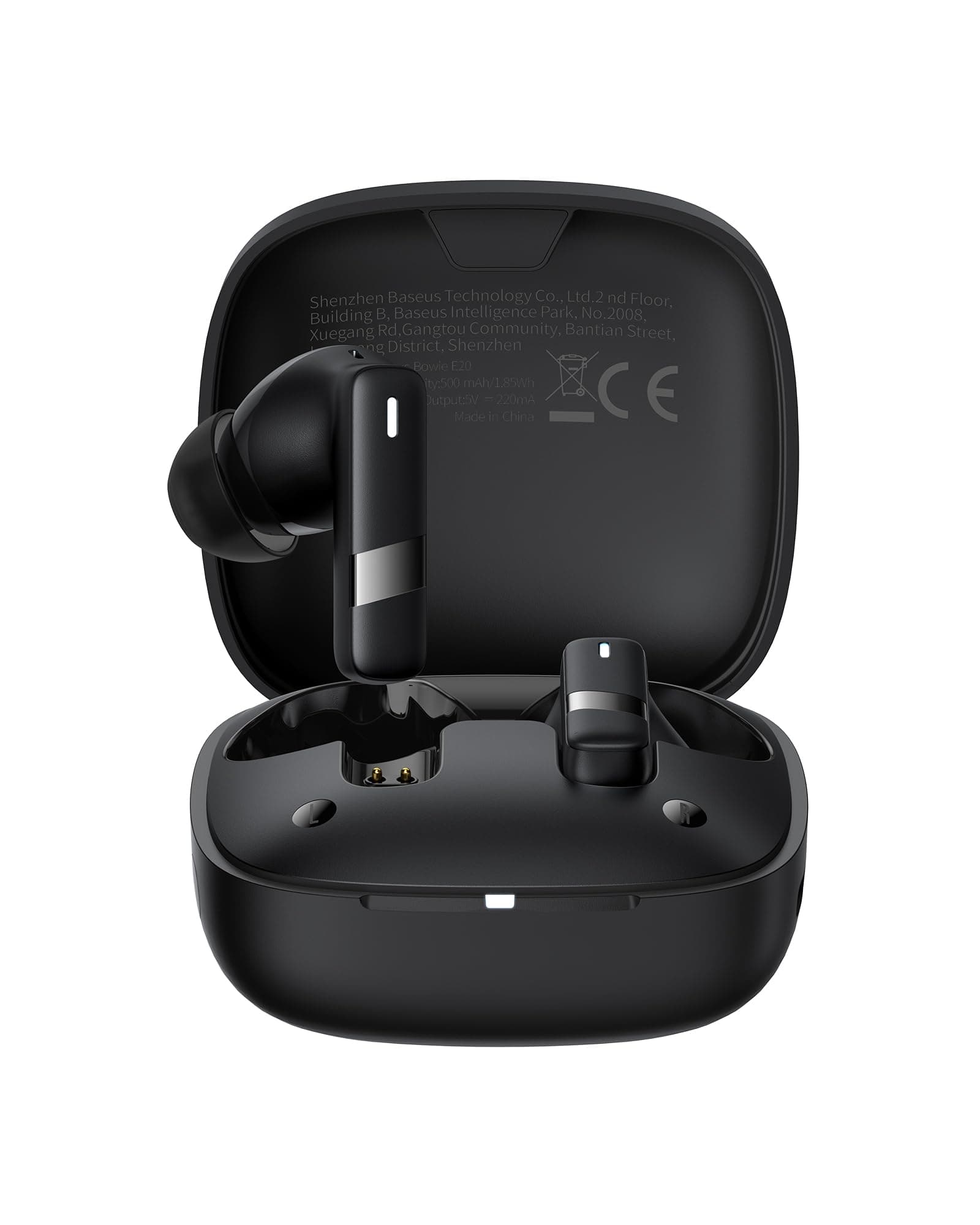 Baseus Bowie E20 True Wireless Earbuds, Bluetooth Earphones, 12mm Large Drivers, ENC Noise Cancelling Headphones, IPX5 Waterproof, 33 Hours Playtime, Fast Charging, Crystal Clear Calls, Gaming (Black)