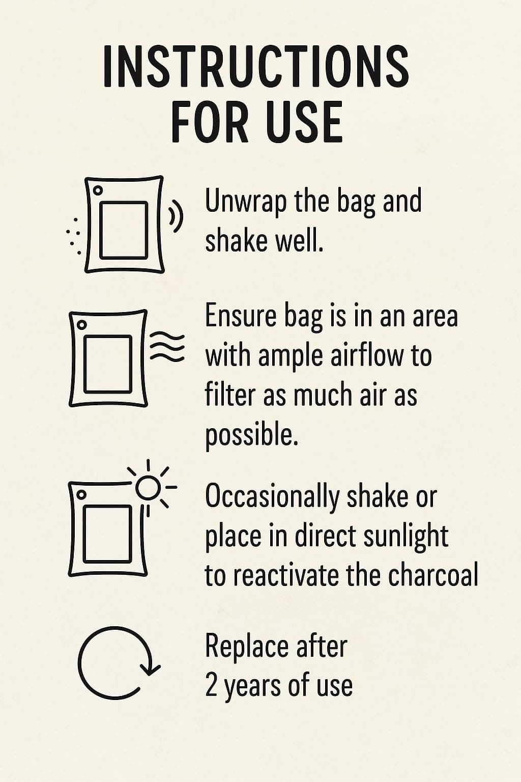 bmbu 1000g Large Bamboo Charcoal Air Purifier Bag - Car Deodorizer/Car Freshener - Remove Odor and Control Moisture in Your RV, Camper, SUV, Car, Truck, Closet, Mobile Home, Storage - Non Fragrant