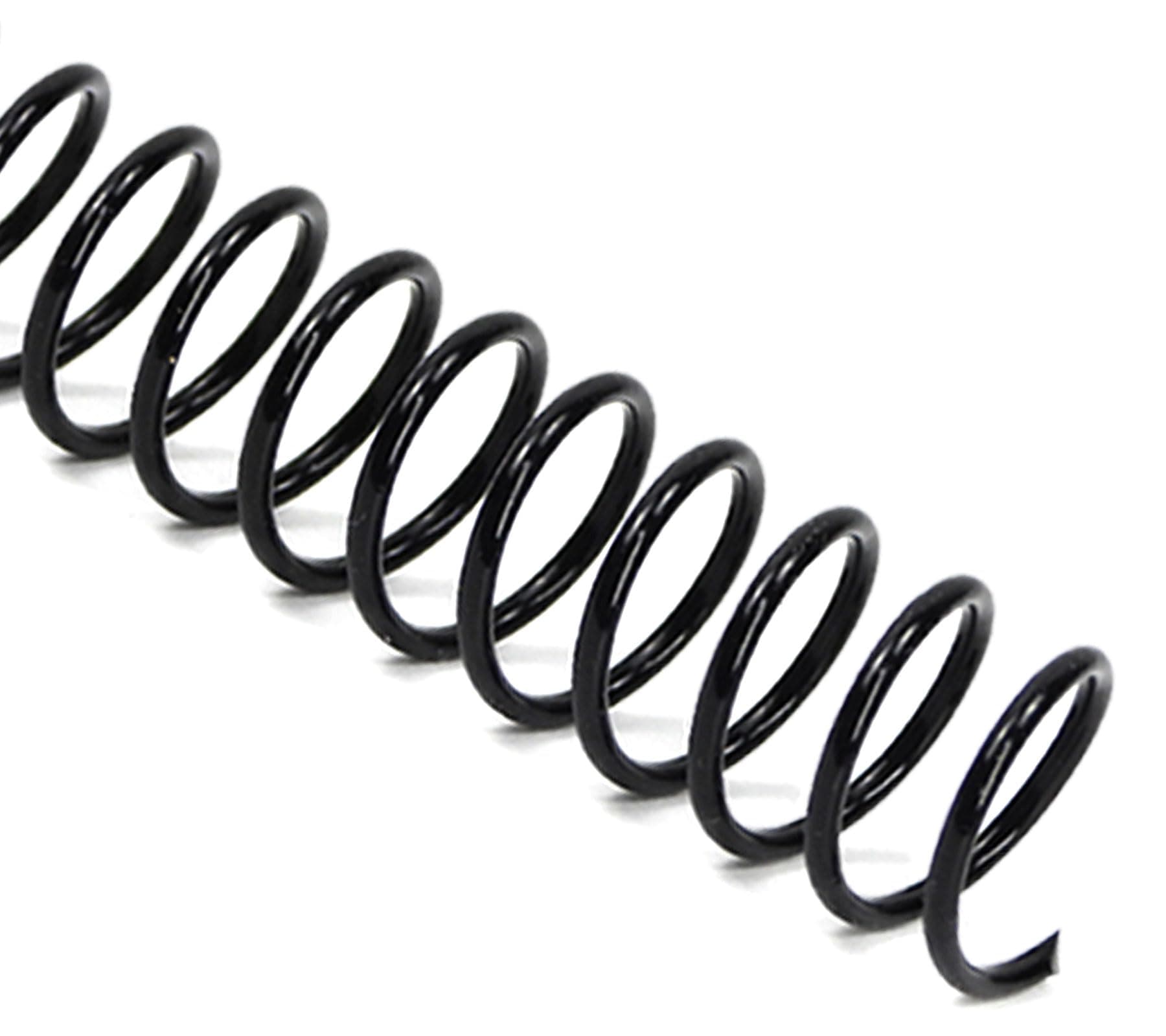 Rayson 3:1 Pitch Plastic Spiral Binding Coils, 7/16" Diameter, 11.1mm, Binds Up to 80 Sheets, Letter Size (8.5" x 11"), Black, Pack of 100