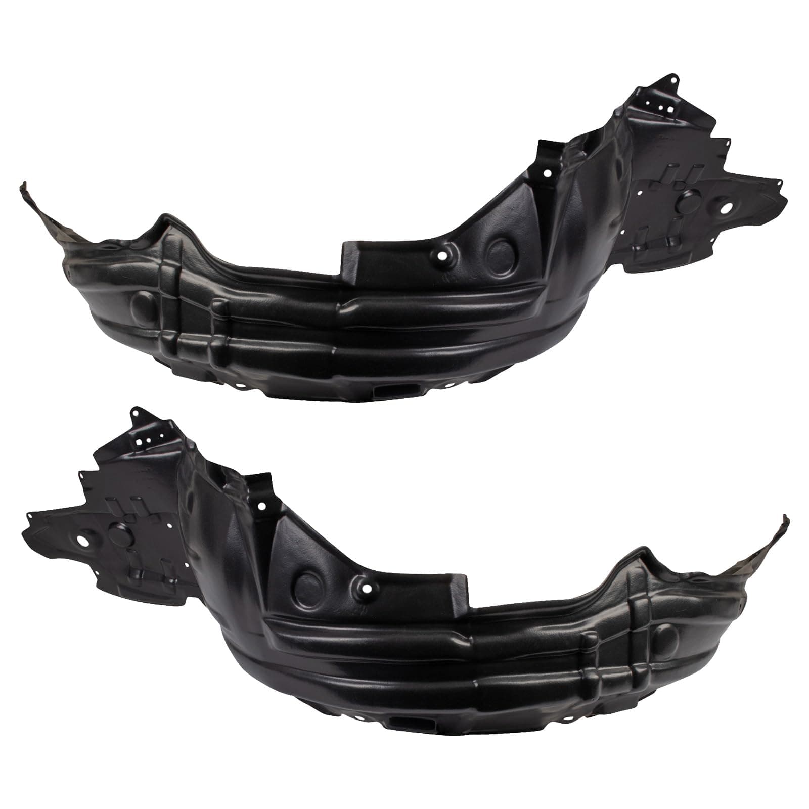 TRQ Inner Fender Liner Set Compatible with 2010-2012 Lexus HS250h LX1248111 LX1249111