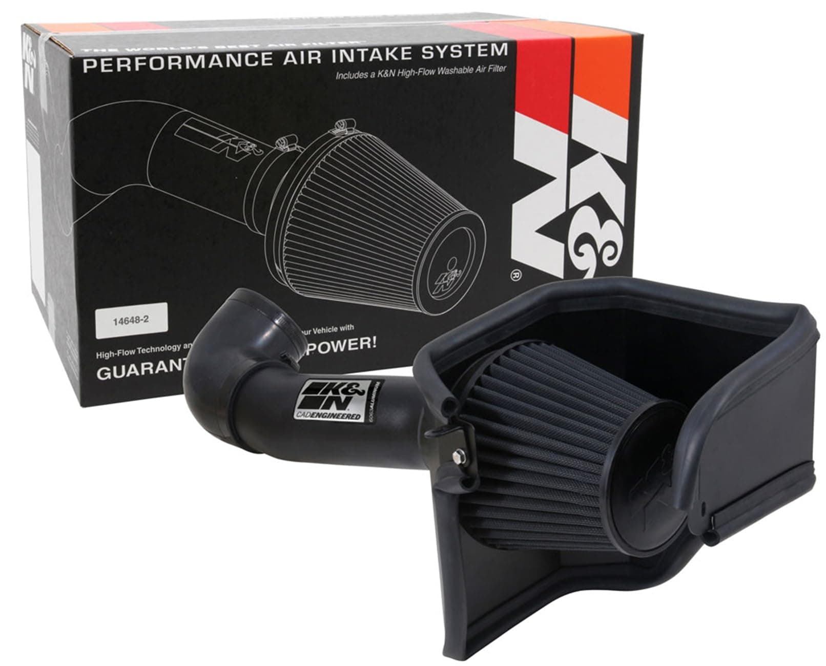 K&N Cold Air Intake Kit: Increase Acceleration & Engine Growl, Guaranteed to Increase Horsepower up to 14HP: Compatible 5.7L, V8, 2005-2019 Dodge/Chrysler (Challenger, Charger, Magnum, 300), 71-1542