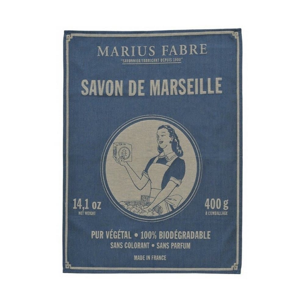Marius Fabre Dish Towel Blue Nature 1.69 x 2.36 Ounces