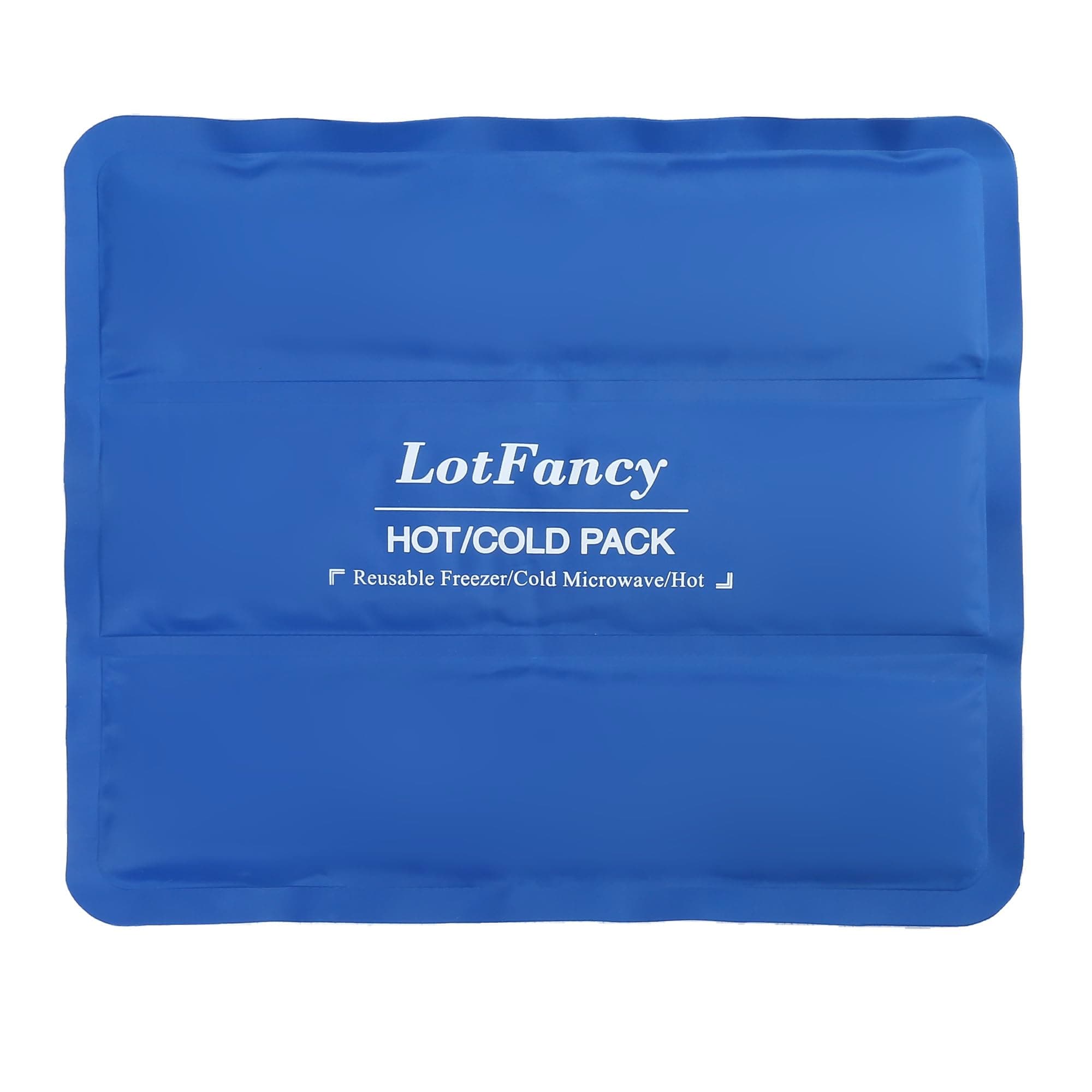 LotFancy Ice Pack for Injuries, Reusable Large Hot Cold Pack for Therapy, Heating or Cooling Gel Pad for Back Shoulder Knee Waist Sprains, Muscle or Joint Pain Relief, 14" x12"