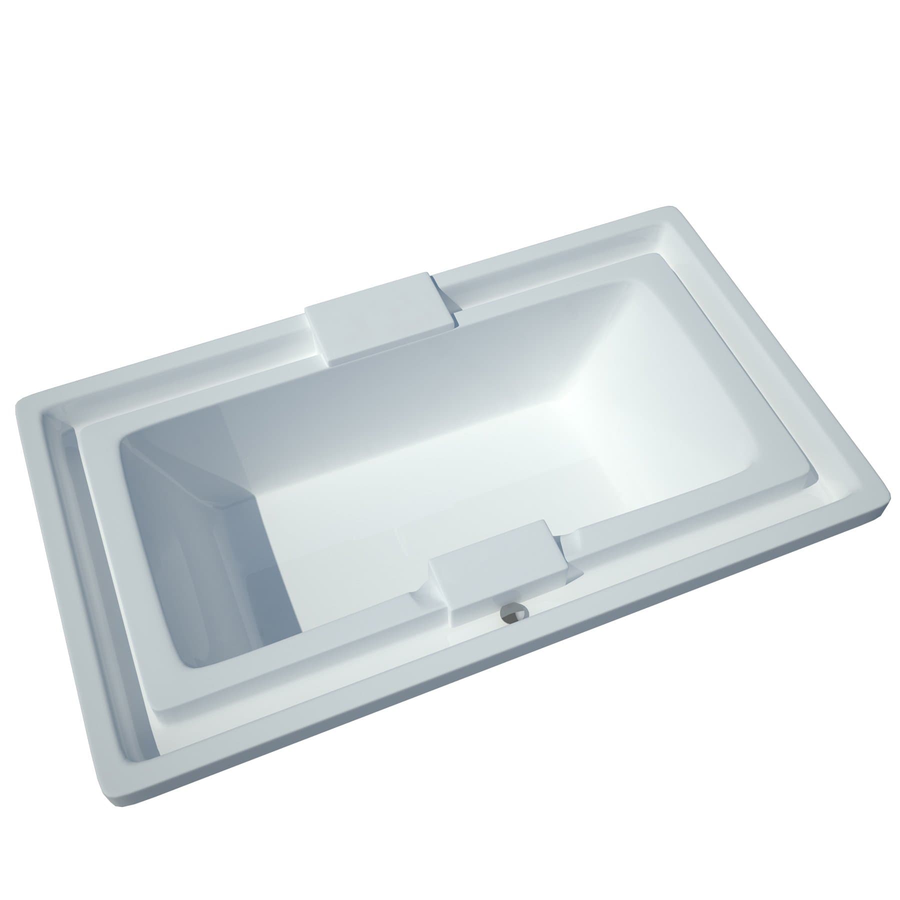 S4678I Tubs Infinity 46 by 78 by 23-Inch Endless Flow Soaking Bathtub, White