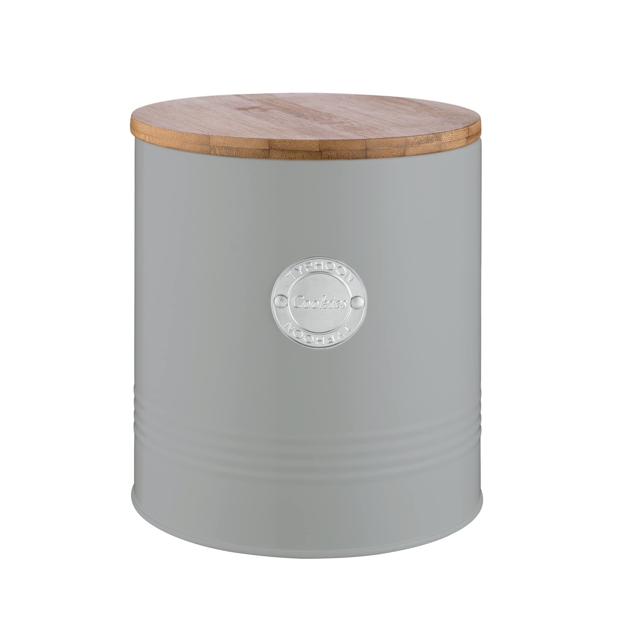 Typhoon Living Grey Cookie Jar Storage Canister, 3.4 Litres
