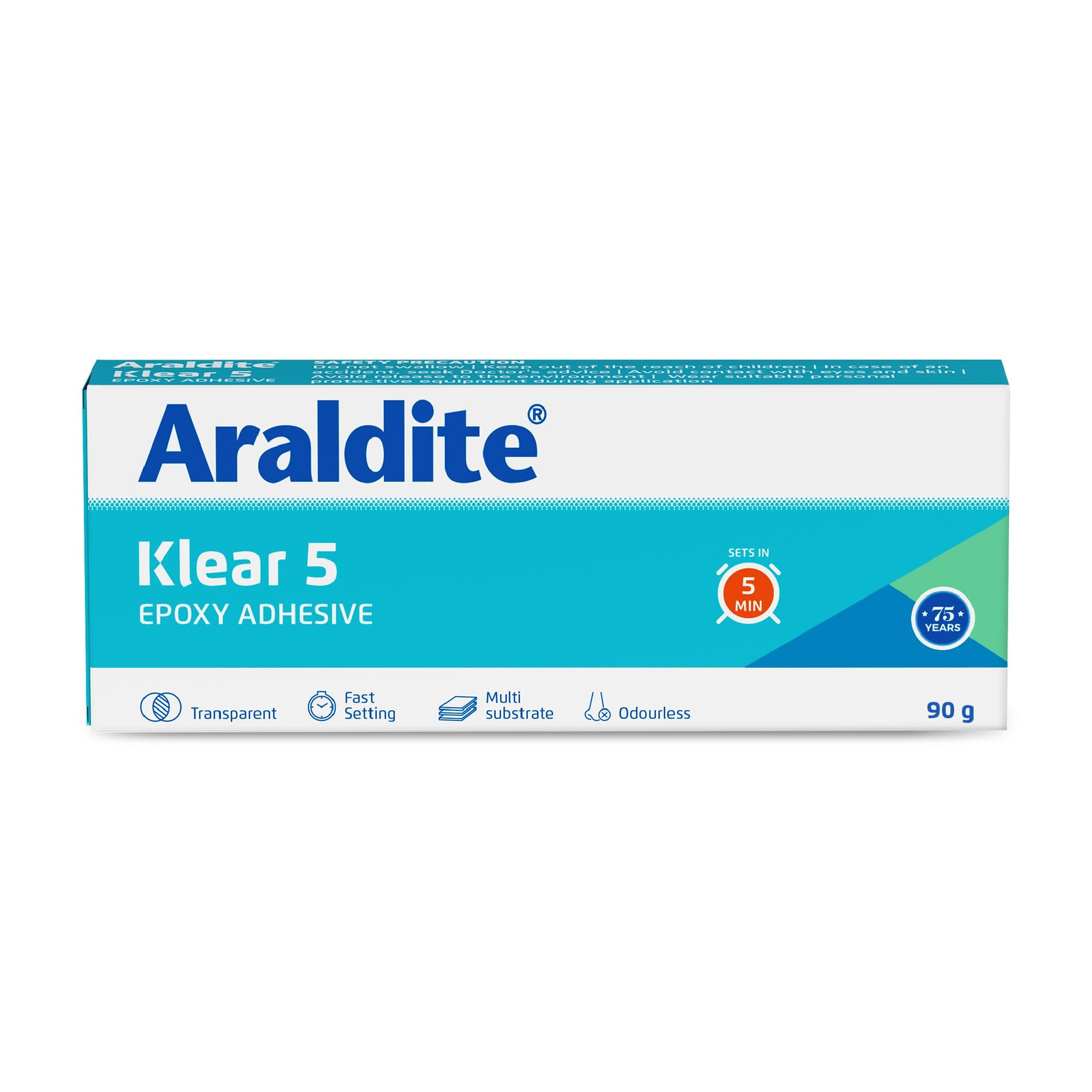 Araldite Klear Resin & Hardener Epoxy Adhesive (16.51 cms X 6.6 cms X 2.54 cms, Transparent)