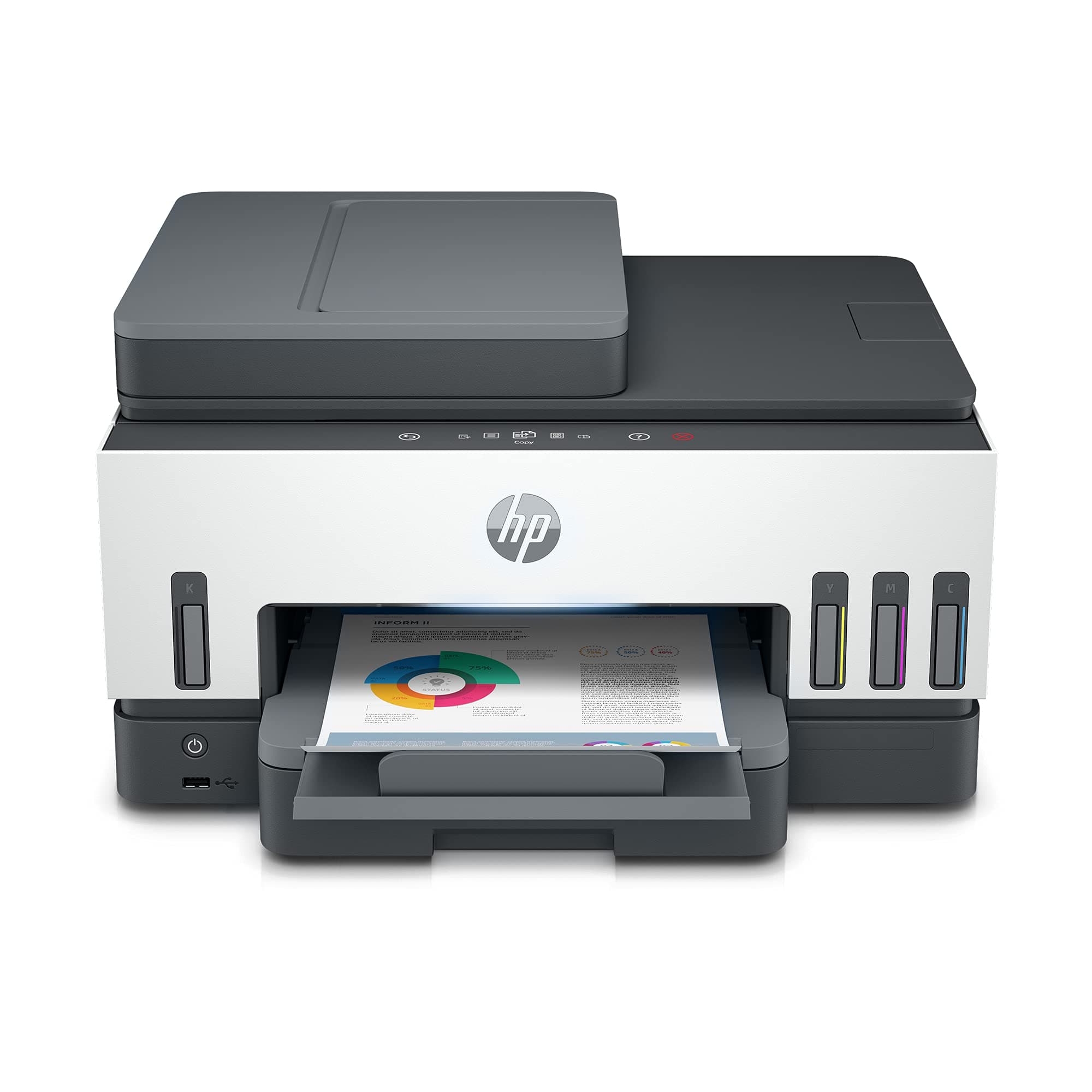 HP Smart Tank 790 All-in-One Auto Duplex WiFi Colour Printer with ADF and FAX, Print, Scan & Copy for Office with ADF and FAX