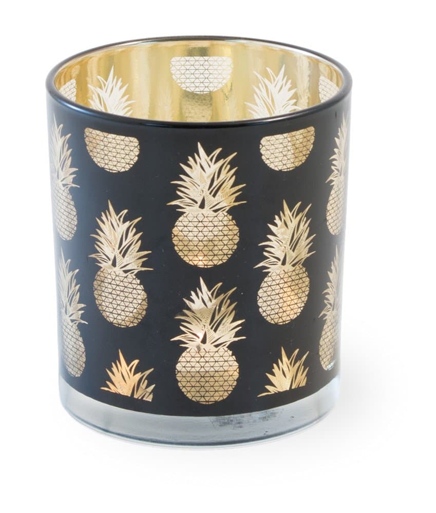 Boston International Exotic Glass, Pineapple Tealight Holder-Small