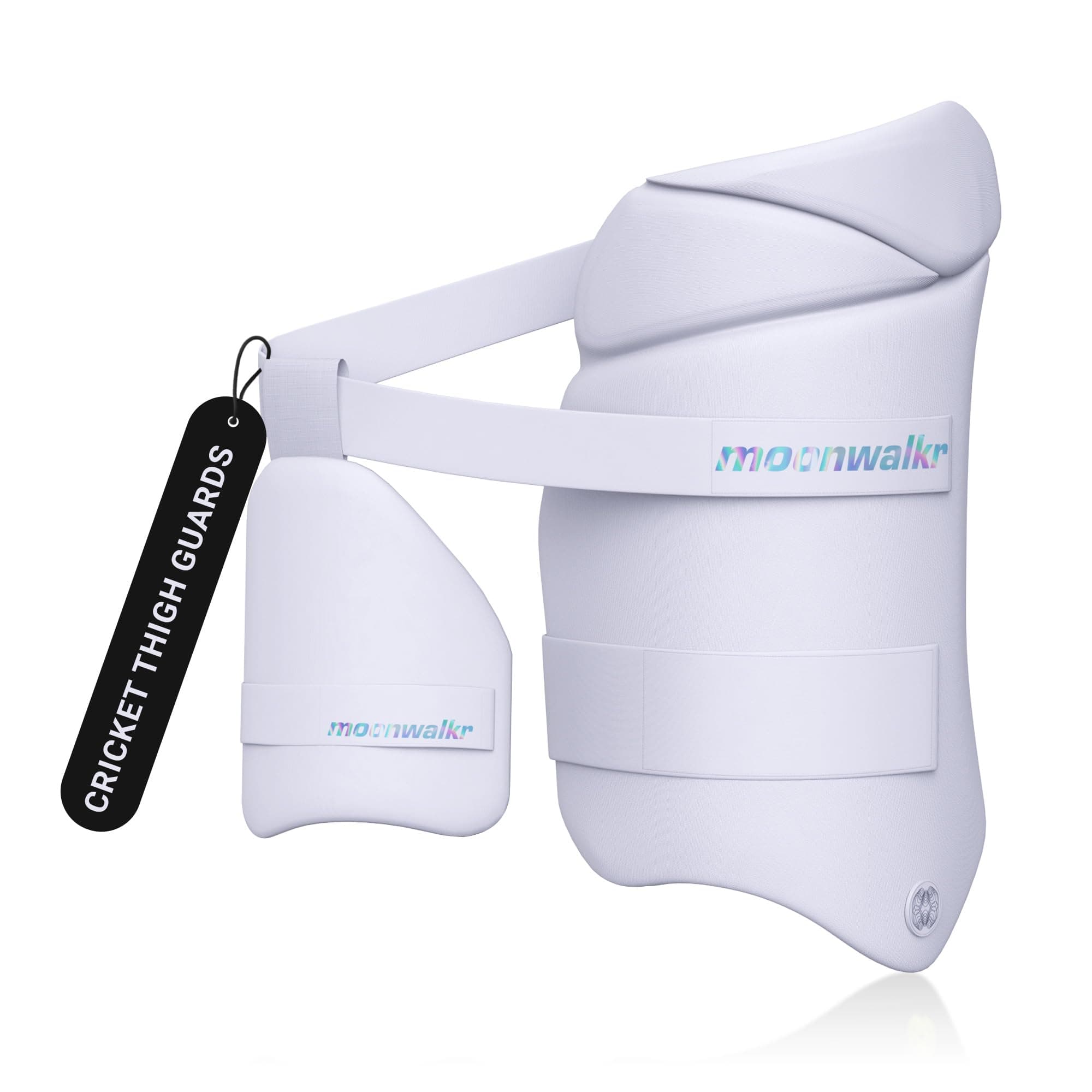 moonwalkr Thigh Guard 2.0 Cricket Batsman White