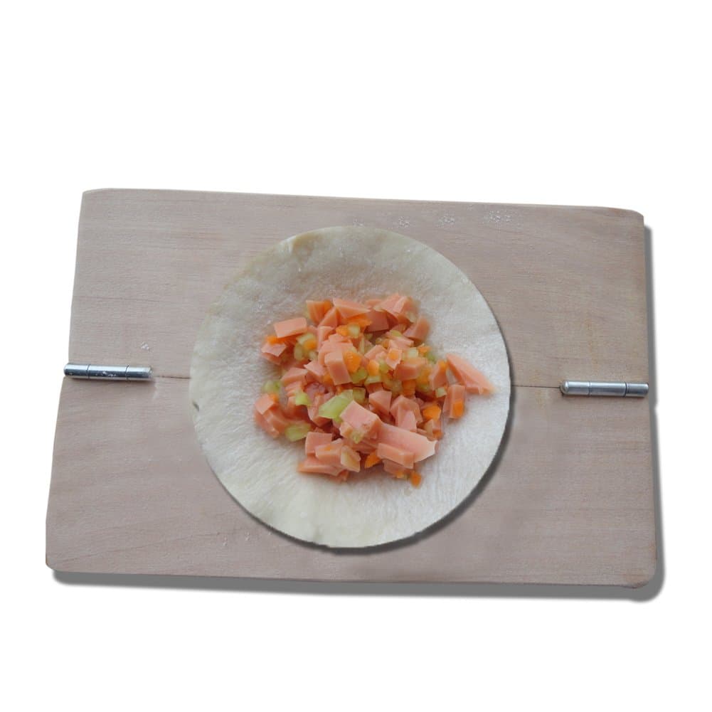 HuaJian Ravioli Mold Dumpling Maker Wrapper Pie Mould Wooden Kitchen Gadgets.for Home, Bar, Restaurant, Dessert Shop.