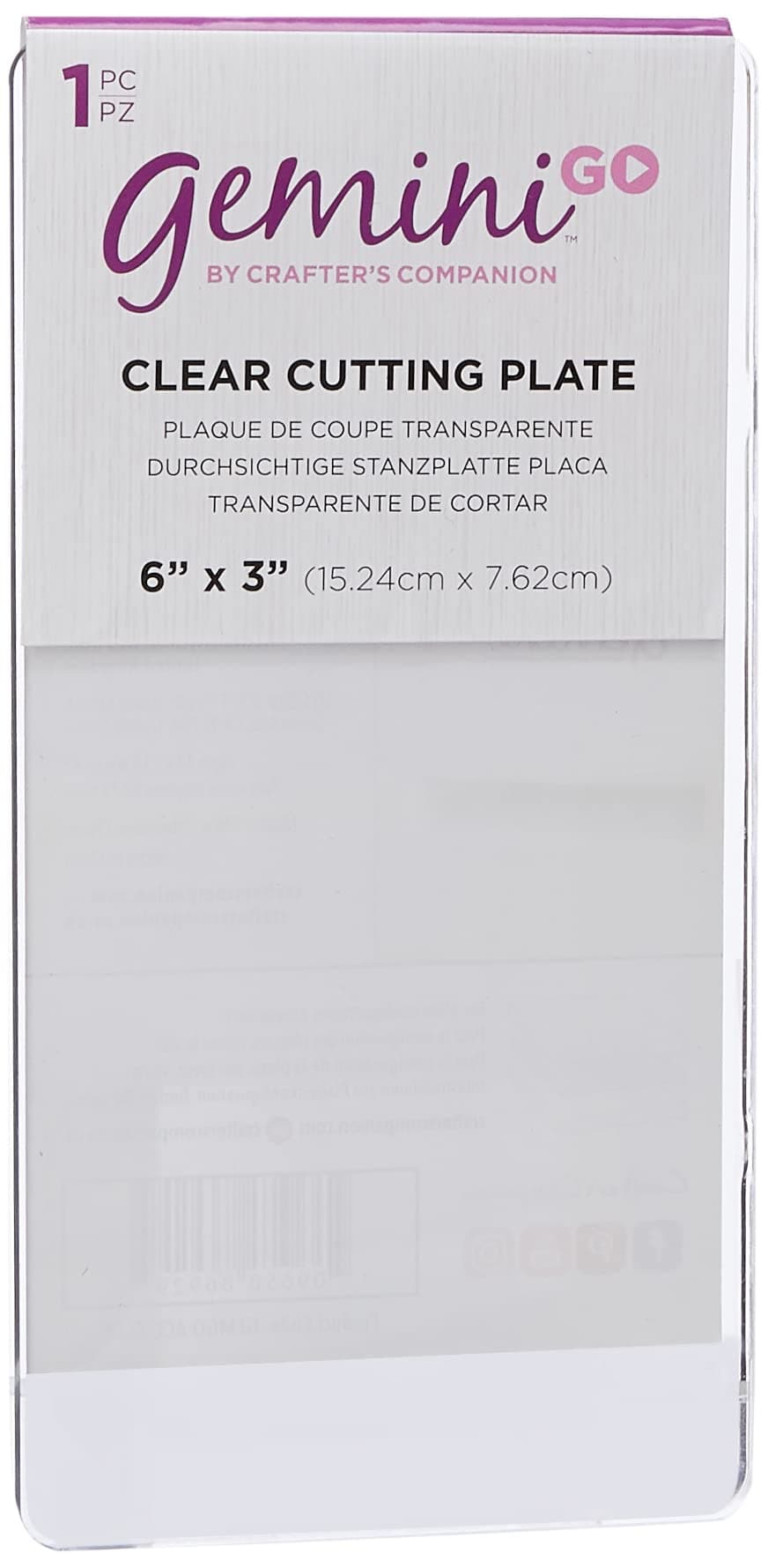 Gemini Go Accessories-Clear Cutting Plate, 3 x 6-Inch