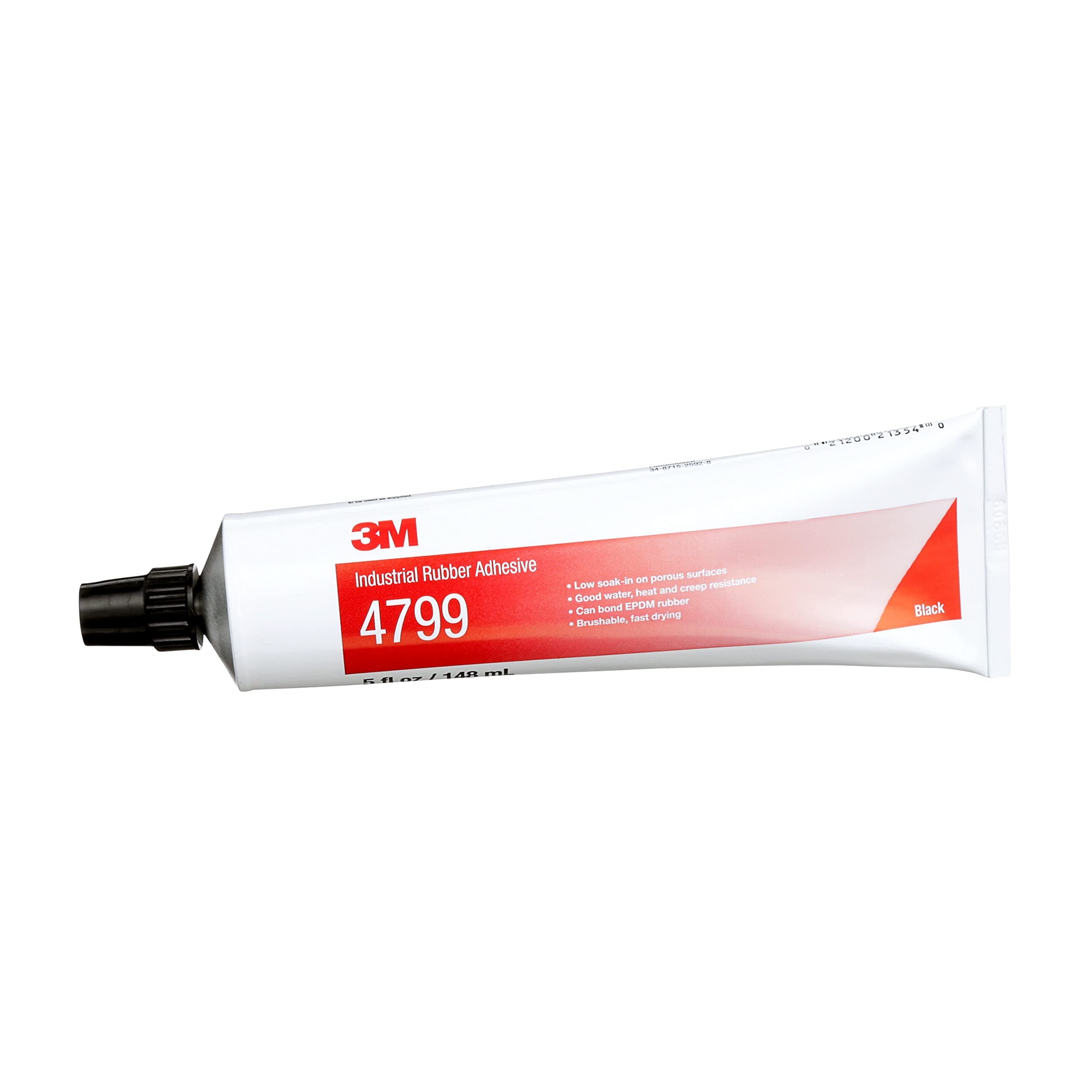 3M 4799 Black Industrial Adhesive, 5 Ounce