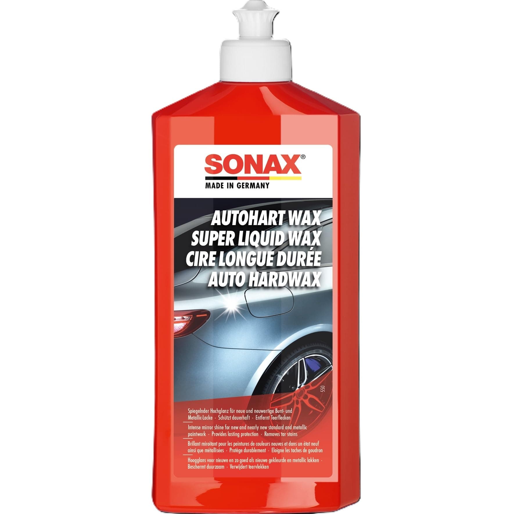 SUPER LIQUID WAX (500 ml) - Intense mirror shine. Intensifies colours. Provides lasting protection. Removes tar stains. | Item-No. 03012000-810