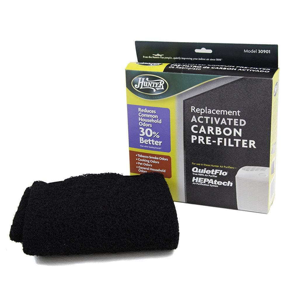 Hunter 30901 Activated Carbon Universal Cut-to-Fit Replacement Air Purifier Pre-Filter for Most Hunter PermaLife, HEPAtech, and QuietFlo Air Purifier Models, Black, Medium (FT30901)