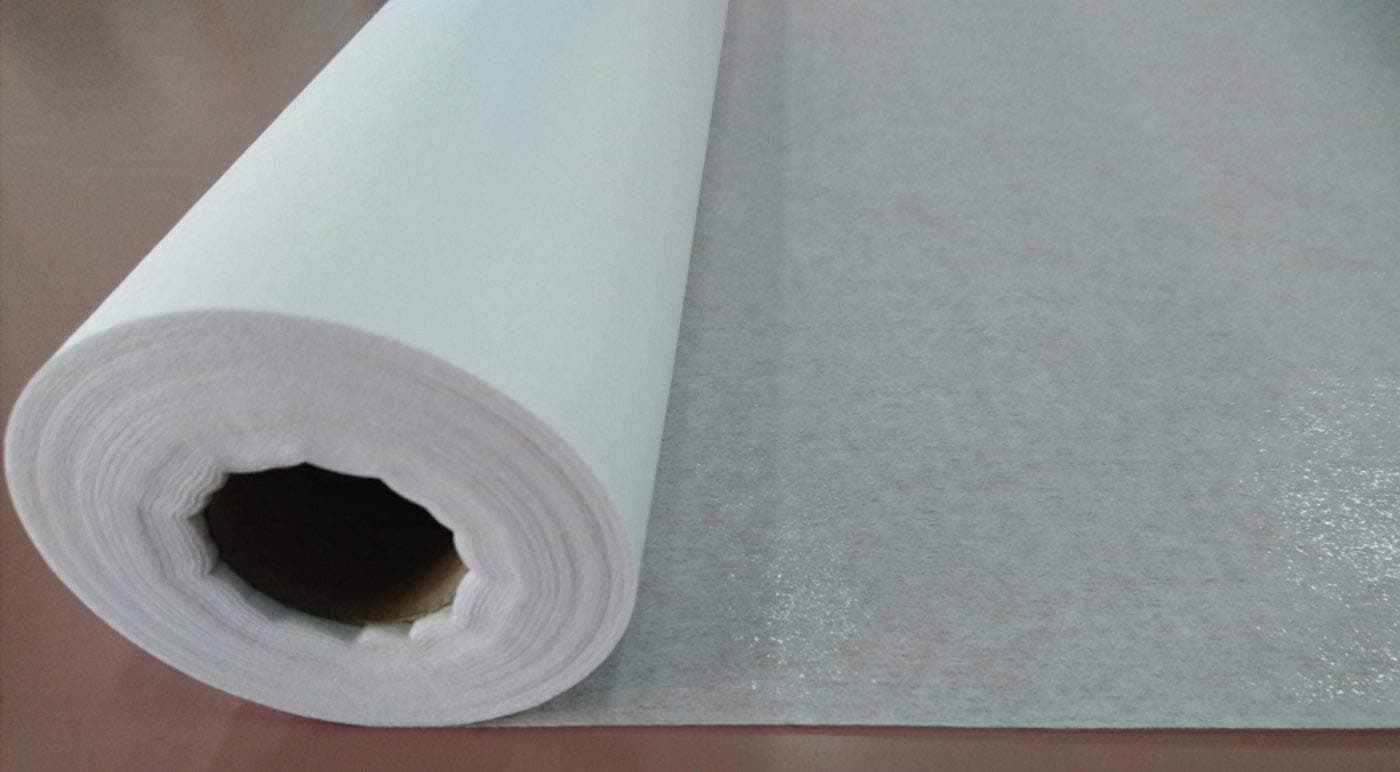 thread trends Interfacing Canvas Paper for Stitching Paper Interfacing Fusible Bukram for Neck, Sleaves Design, Crafting etc. | Qty: 1 x 3 Meters White Color { Paper Base }