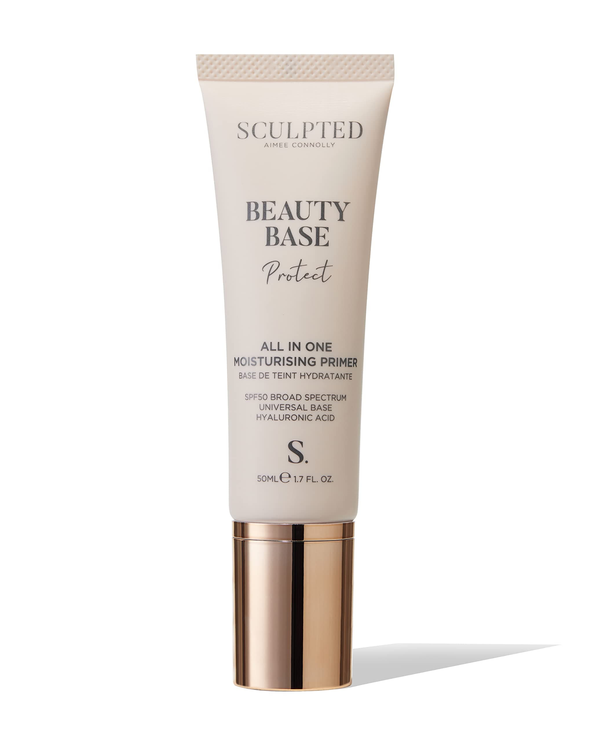 Beauty Base Protect SPF 50 Primer from Sculpted by Aimee (Protect) – 50ml All in One Moisturising Primer that Protects from UVA and UVB, Perfecting your Skin