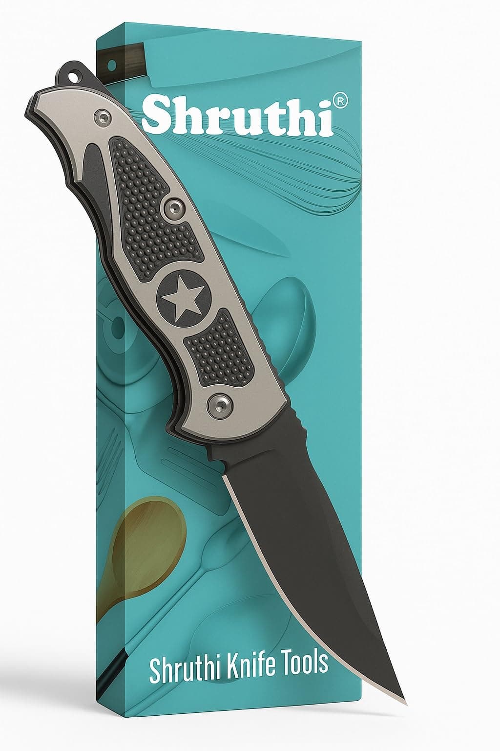 Star Shield Foldable Knife (Manual) For Kitchen, Home,Travel and Office Tool Carbon Steel pack of 1