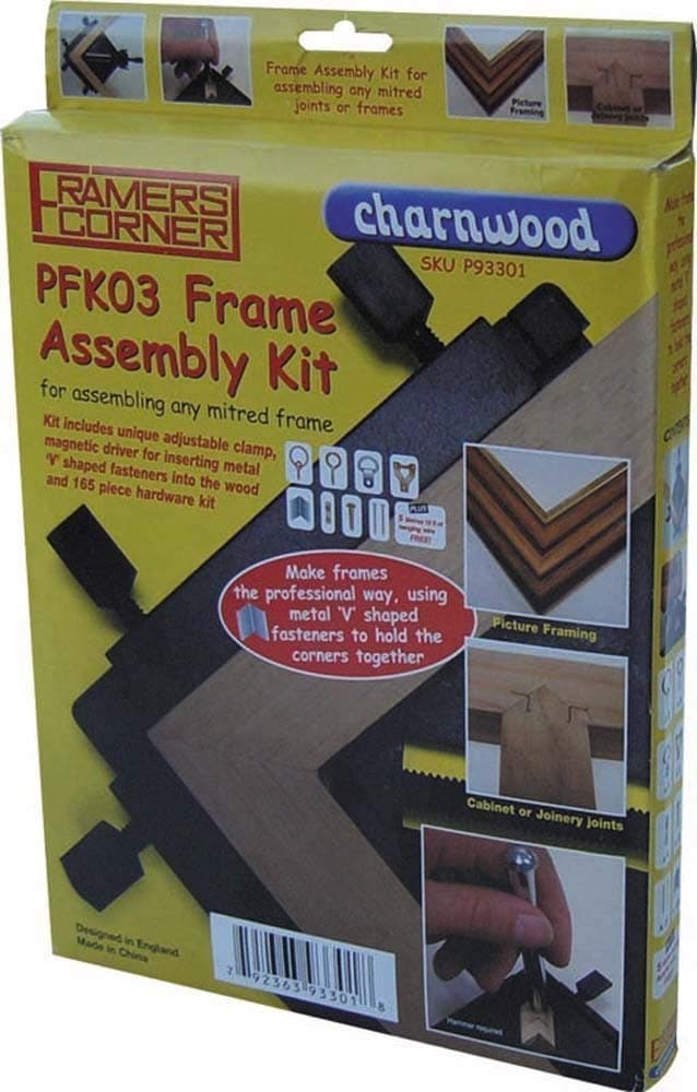 CHARNWOOD PFK03 Picture Frame Joining Kit with Corner Clamp & Hardware