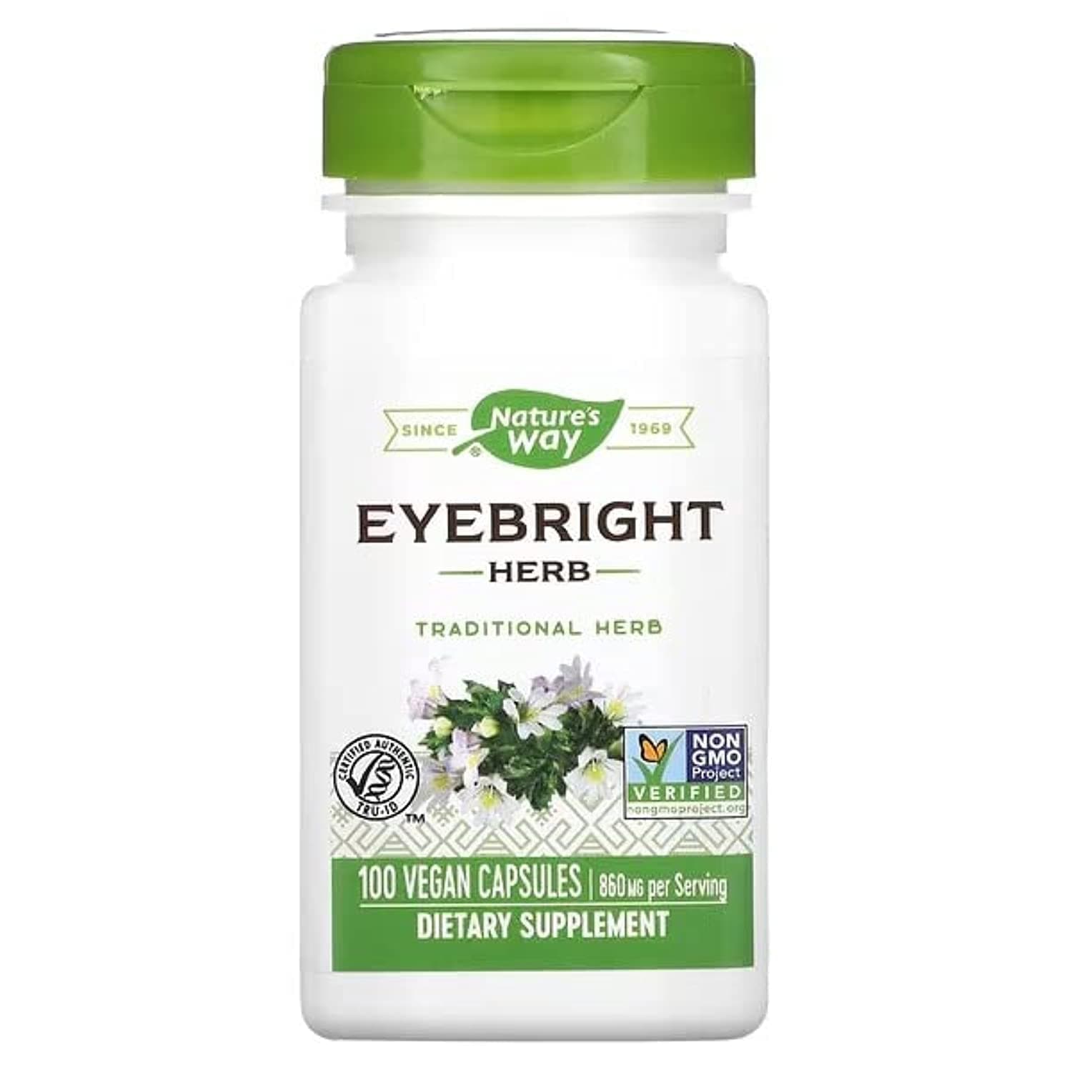Nature's Way Eyebright Herb, 100 Vegetarian Capsules