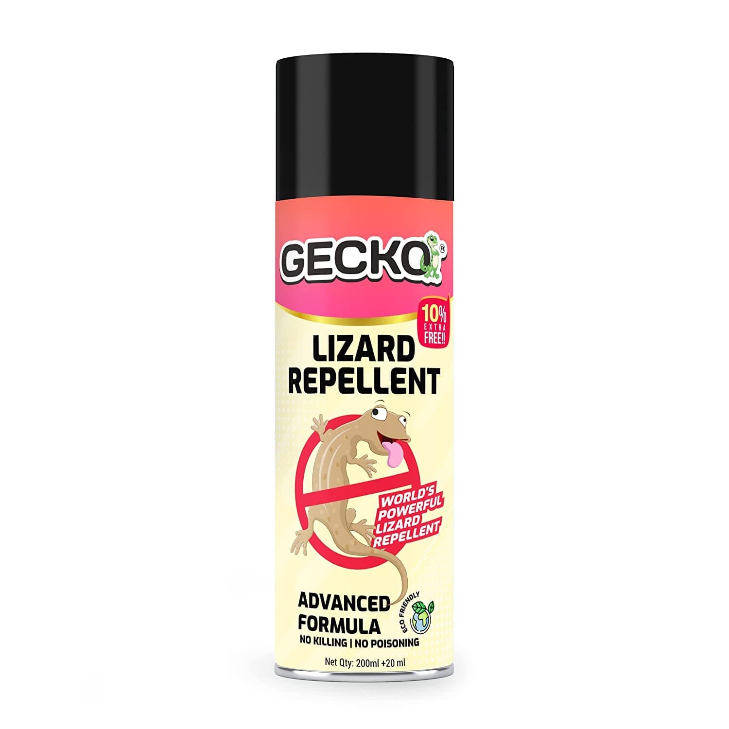 Shadow Securitronics Gecko Aerosol Based Odour Free Herbal Lizard Repellent Spray | Eco-Friendly & Biodegradable | Irritant &Chemical-Free | 220 ml (60 Days Protection) PK of 1-FORMULATION 10X