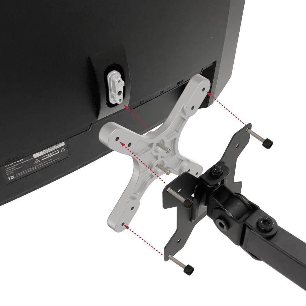 VIOTEK VESA Mount Adapter – Conversion Plate for 75mm & 100mm, Easy Installation, for NB27C,NB32C,GN27C,GN32C,and GN34C, Screws Included