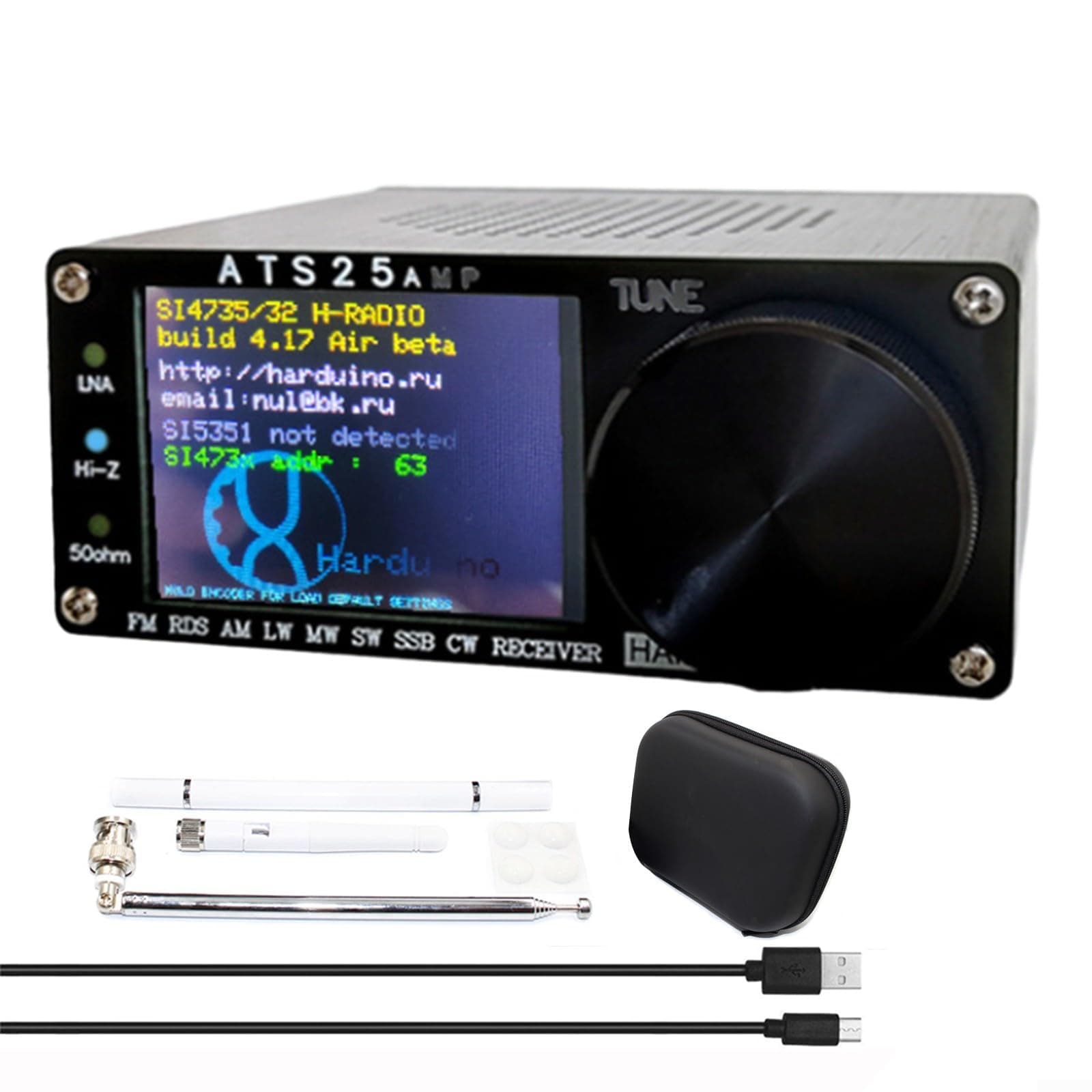1 x ATS25AMP RDS Receiver ATS25AMP RDS Receiver with Spectrum Scanning, New Interface, Firmware 4 17(B)