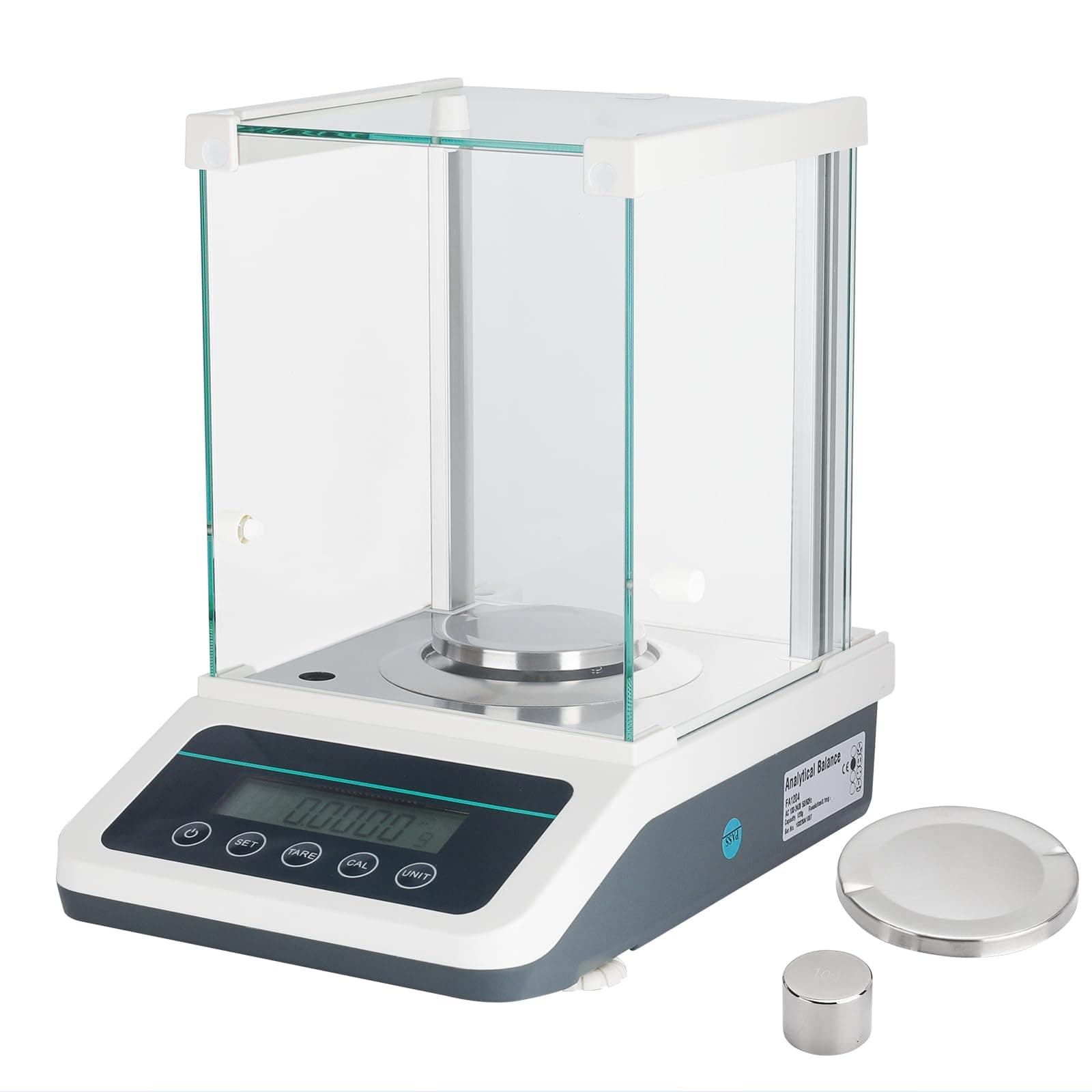 Precision Lab Scale 0.0001g - Analytical Balance,Laboratory Electronic Balance with Digital Weights and RS232 Interface(120gx0.1mg)