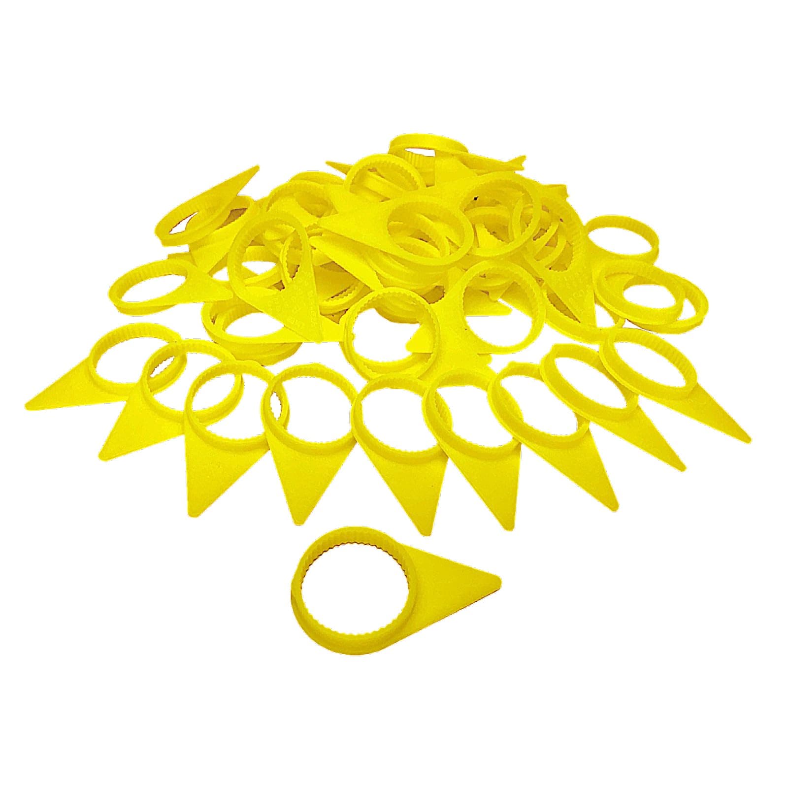 Checkpoint 100 - Yellow 33 mm Loose Lug Nut Indicator Wheel Nut Check Indicators for Commercial Trucks