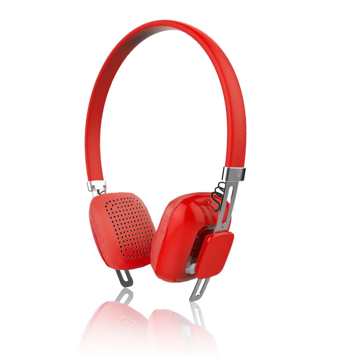 Sumvision Psyc Orchid lightweight wireless bluetooth stereo headphones headset with built in microphone for Iphone 6+ 6 5s 5c 5 4s 4, Ipad 2 3 4 Mini Air, Ipod, Android, Samsung Galaxy, HTC, Smartphones, Tablets and any bluetooth devices (Scarlet Red)